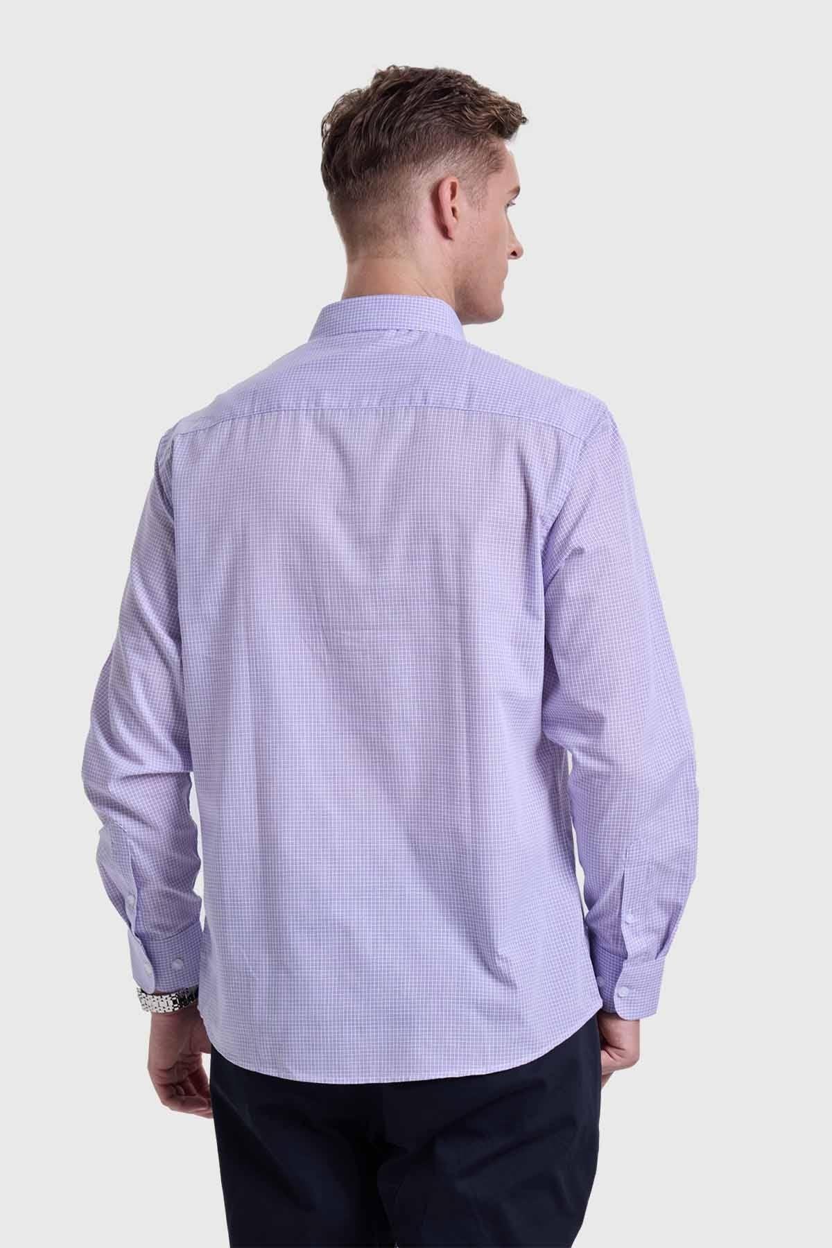 Camisa Hombre Fantasía Lila-2