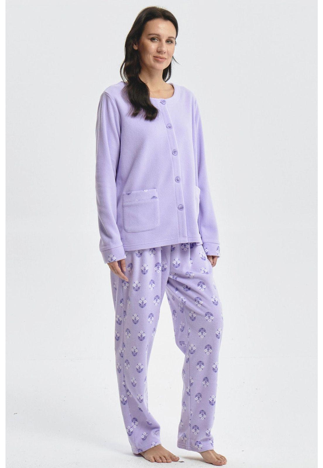Pijama Mujer Pijama Polera Y Pantalón Lila - ll-3