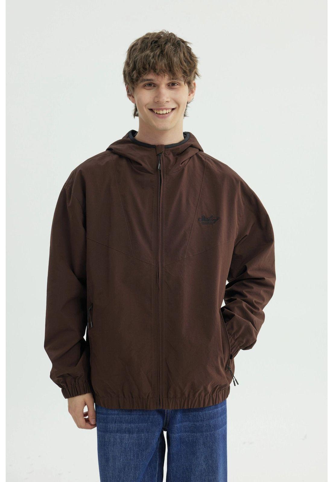 Chaqueta Hombre Regular Café-0