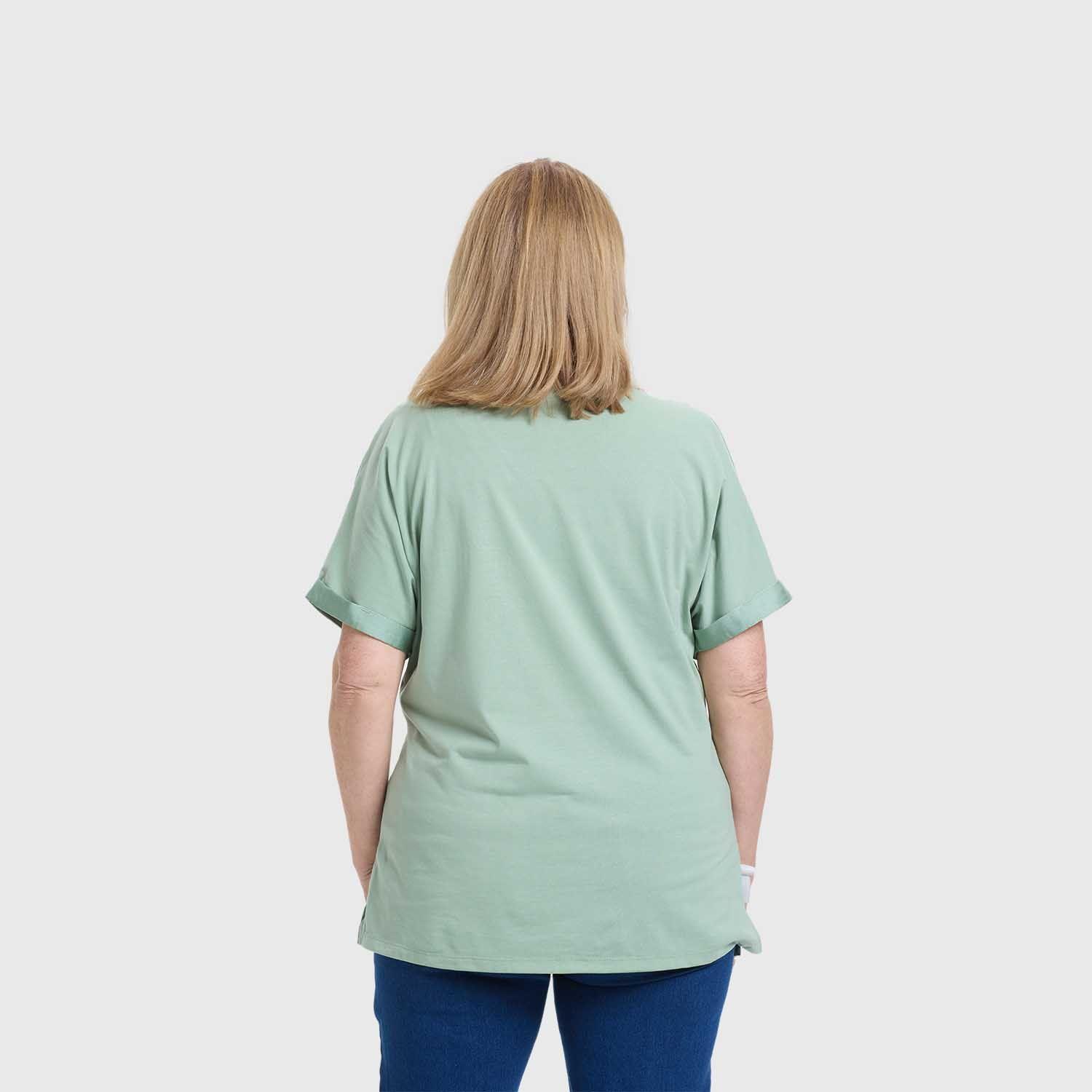 Polera Mujer Con Bolsillo Verde Fashion's Park-2