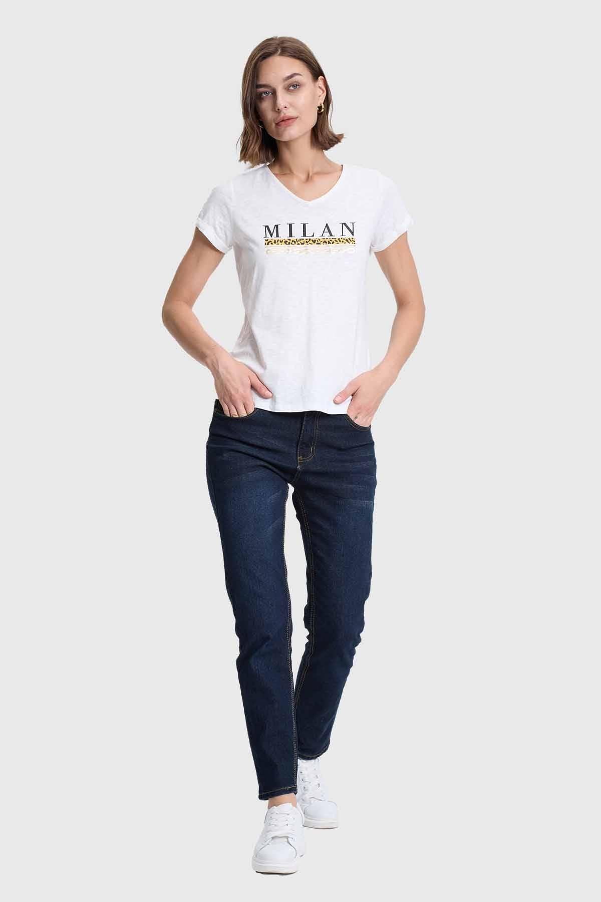 Polera Mujer Print Crudo-3