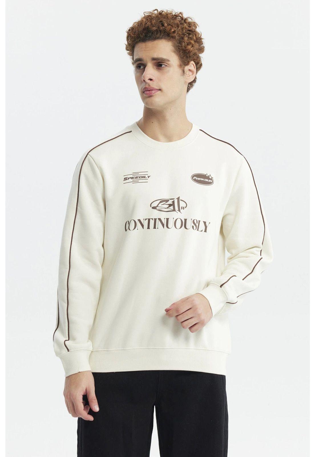 Polerón Hombre Oversize Beige-0