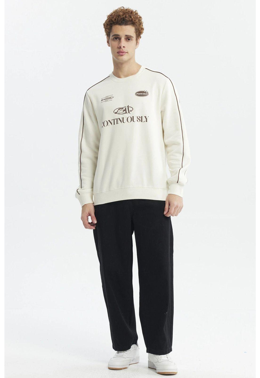 Polerón Hombre Oversize Beige-3