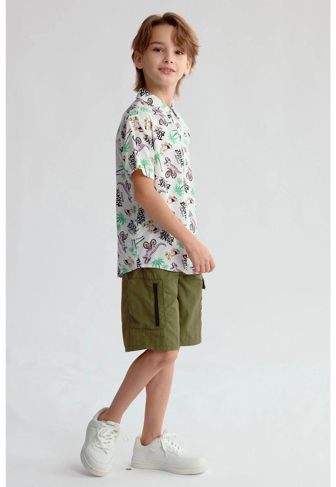 Camisa Niño Guayabera Crudo-3