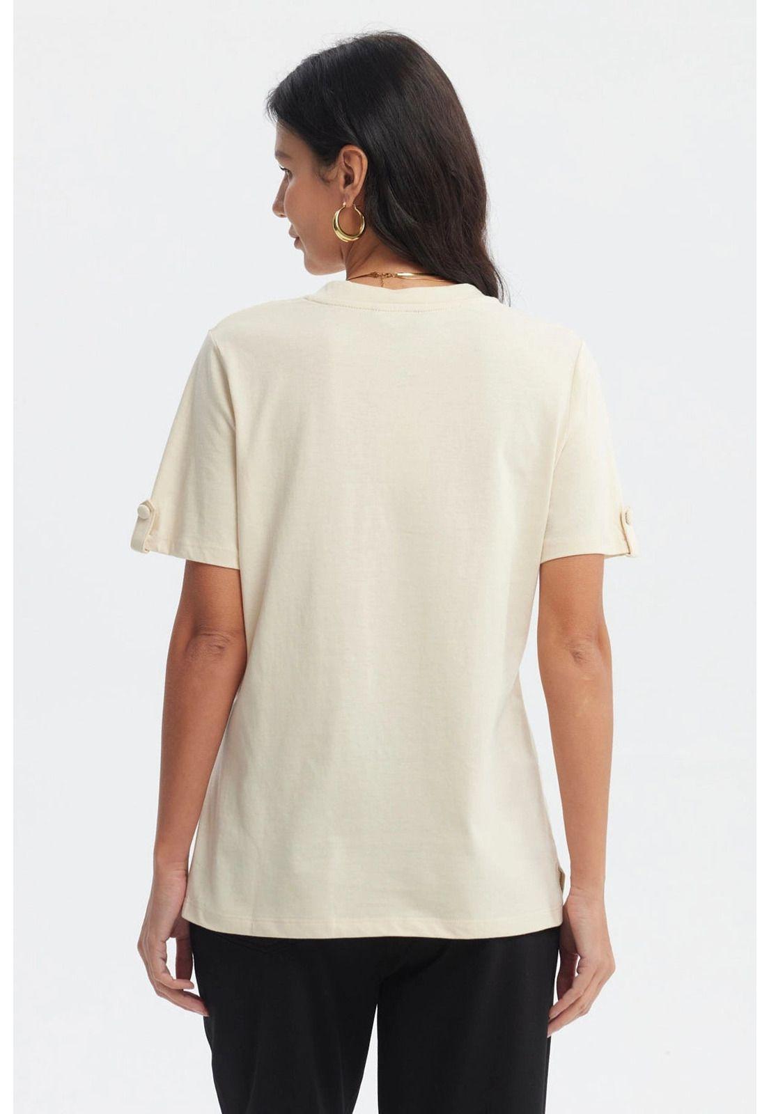 Polera Mujer Casual Beige Claro-2
