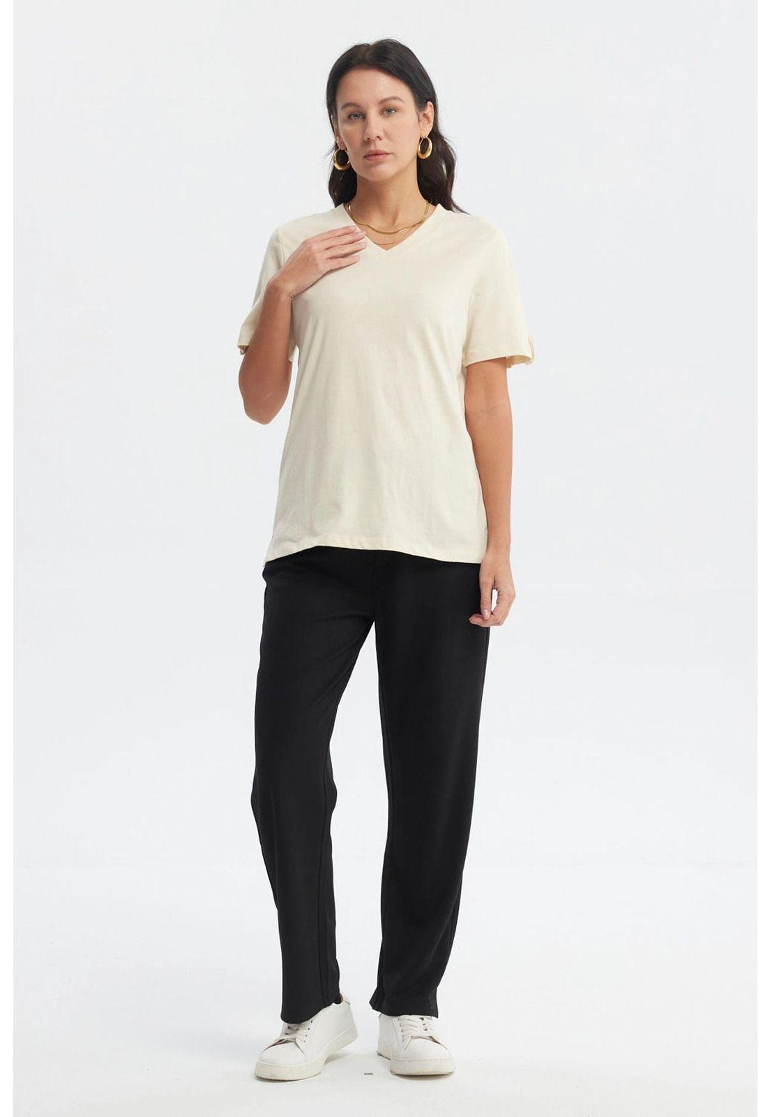 Polera Mujer Casual Beige Claro-3