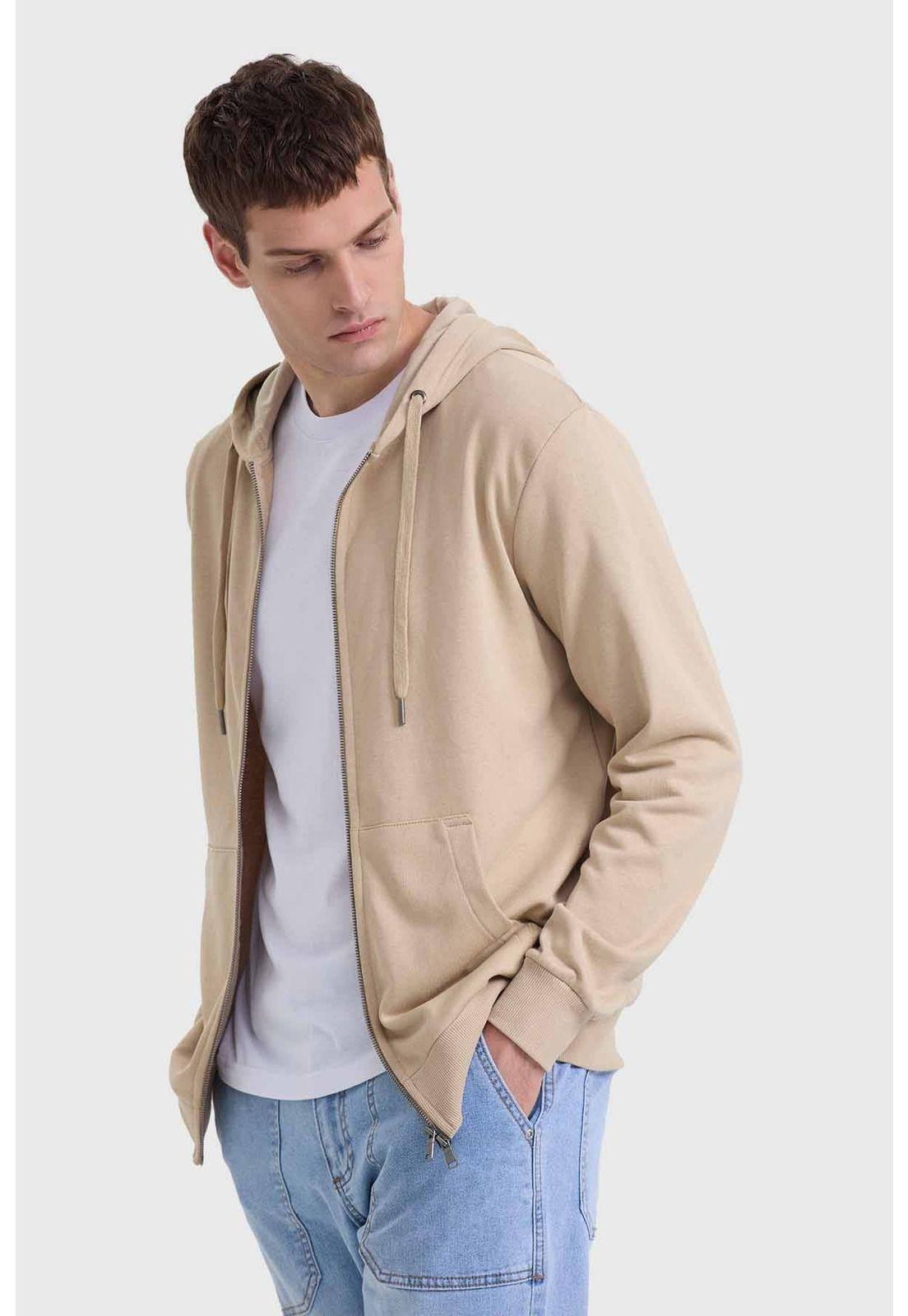 Polerón Hombre Básico Rider Beige-1