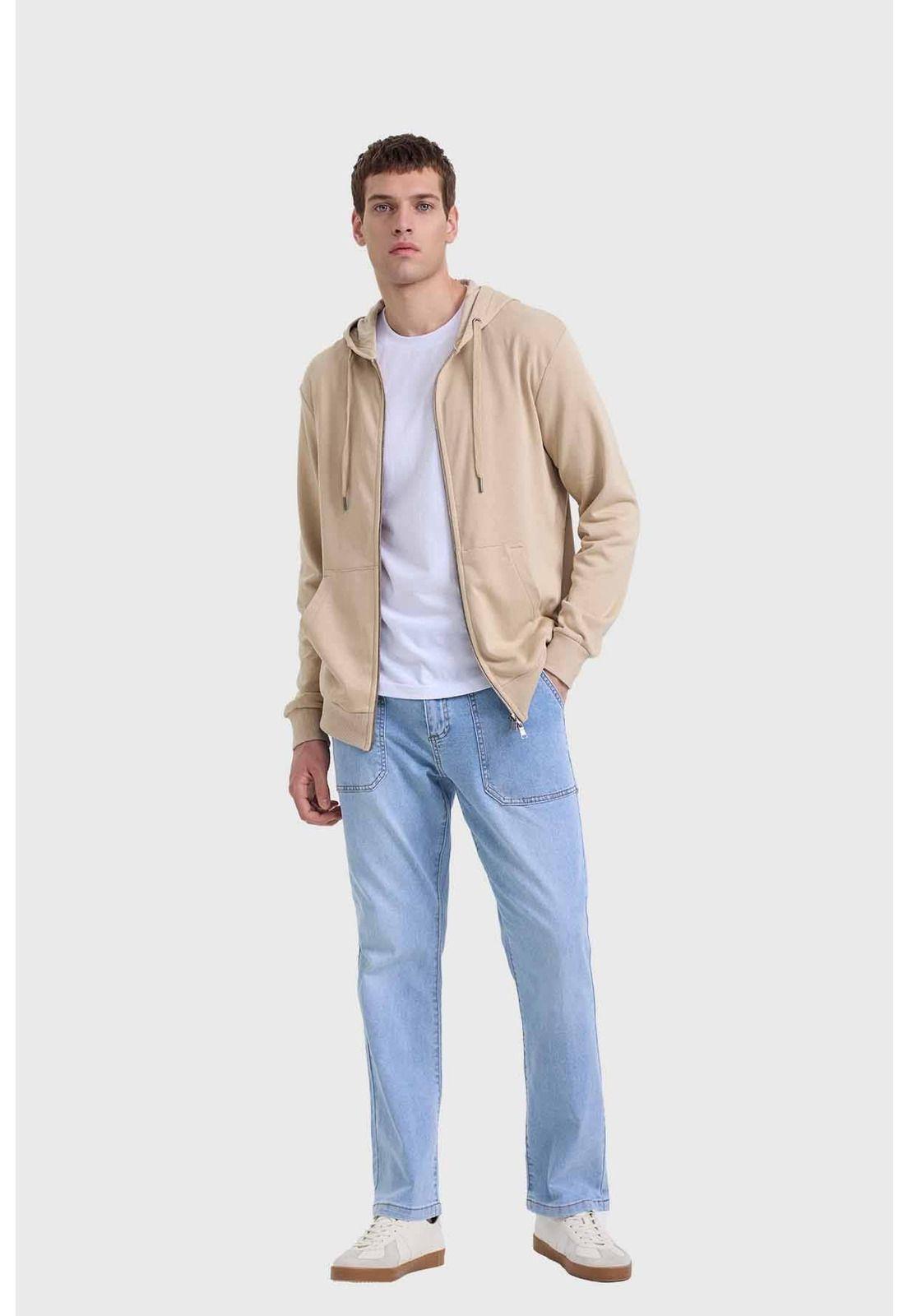 Polerón Hombre Básico Rider Beige-3