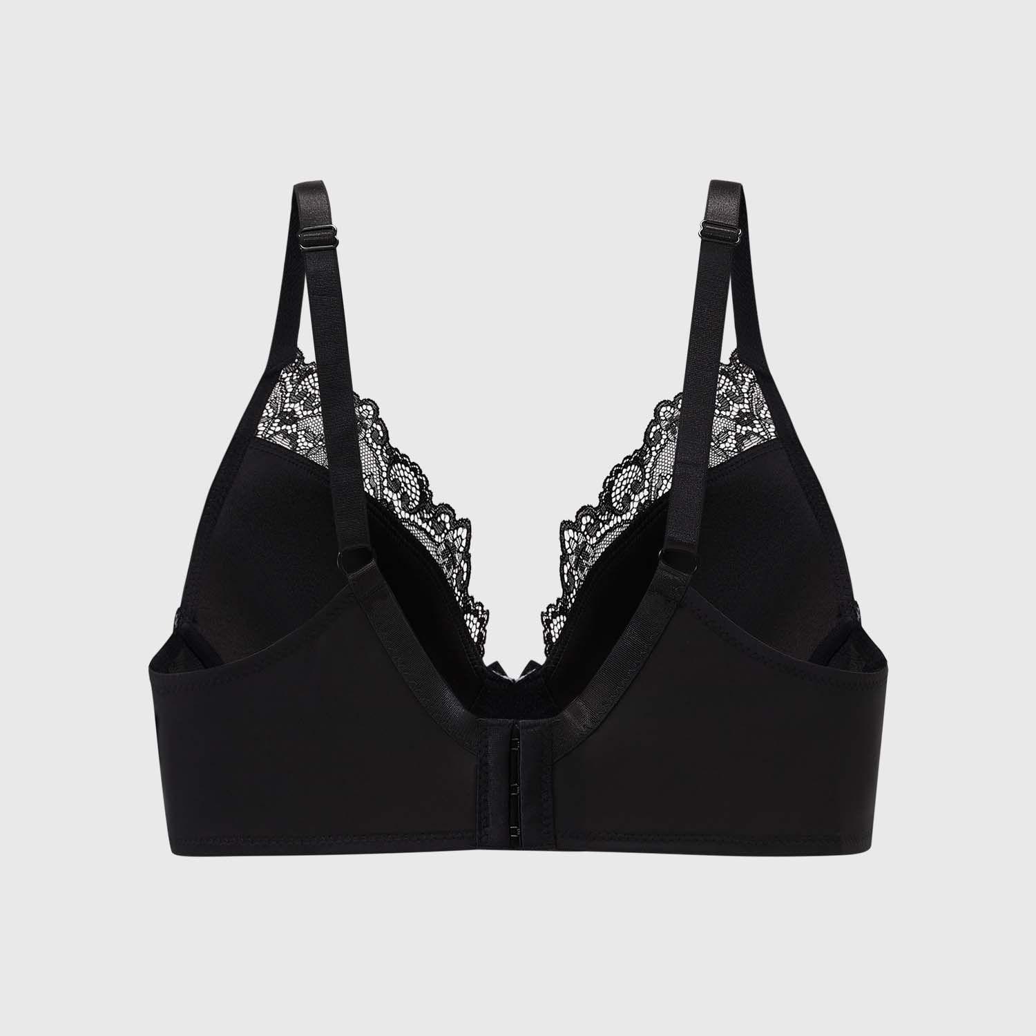 Sostén Mujer Copa Support Con Detalle Negro Fashion's Park-1