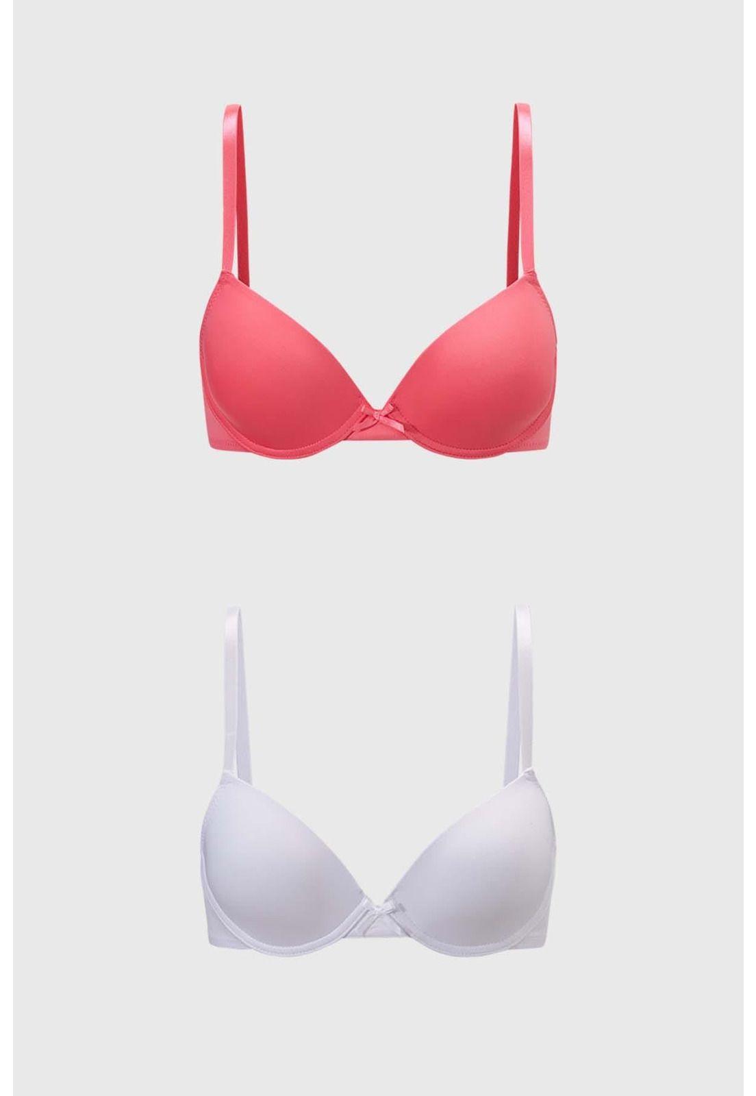 Sostén Mujer Bipack Básico Rosa-0