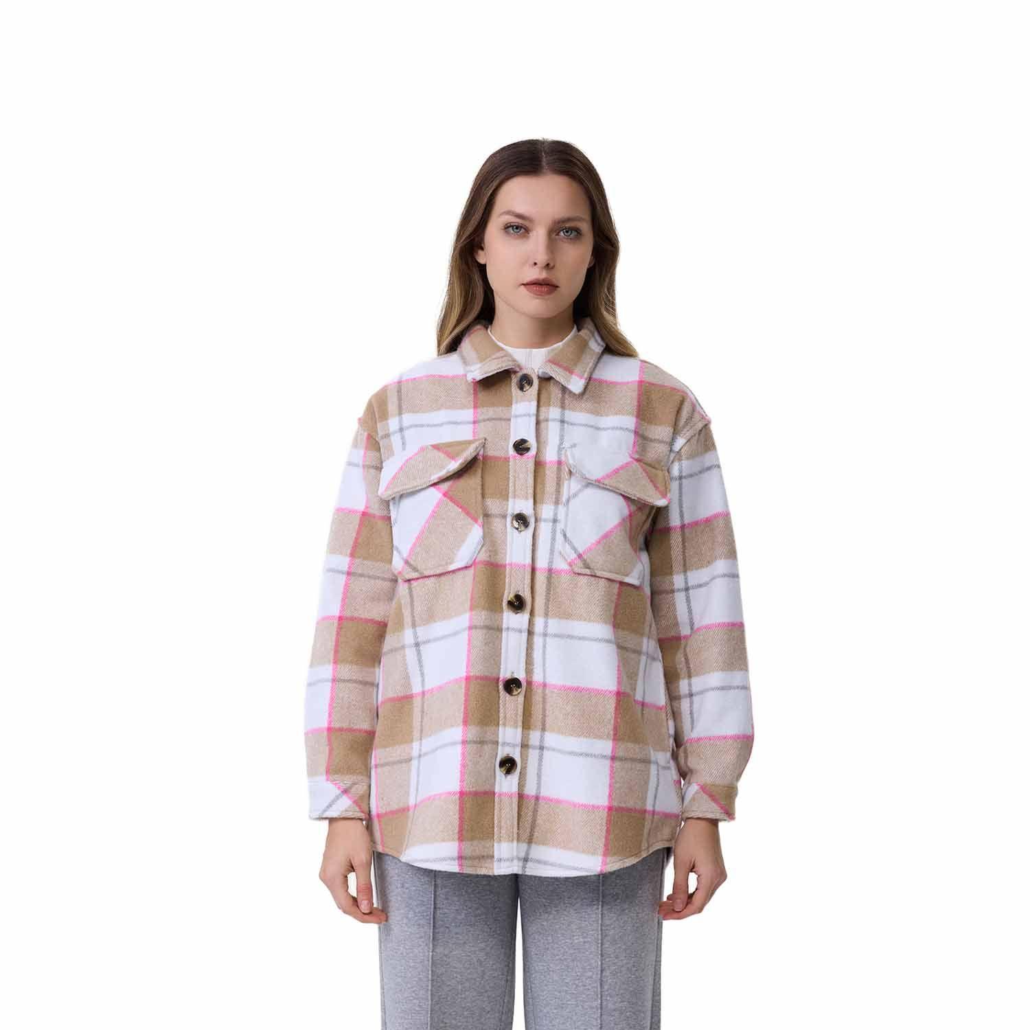 Chaqueta Mujer Sobrecamisa Beige Fashion´s Park-0