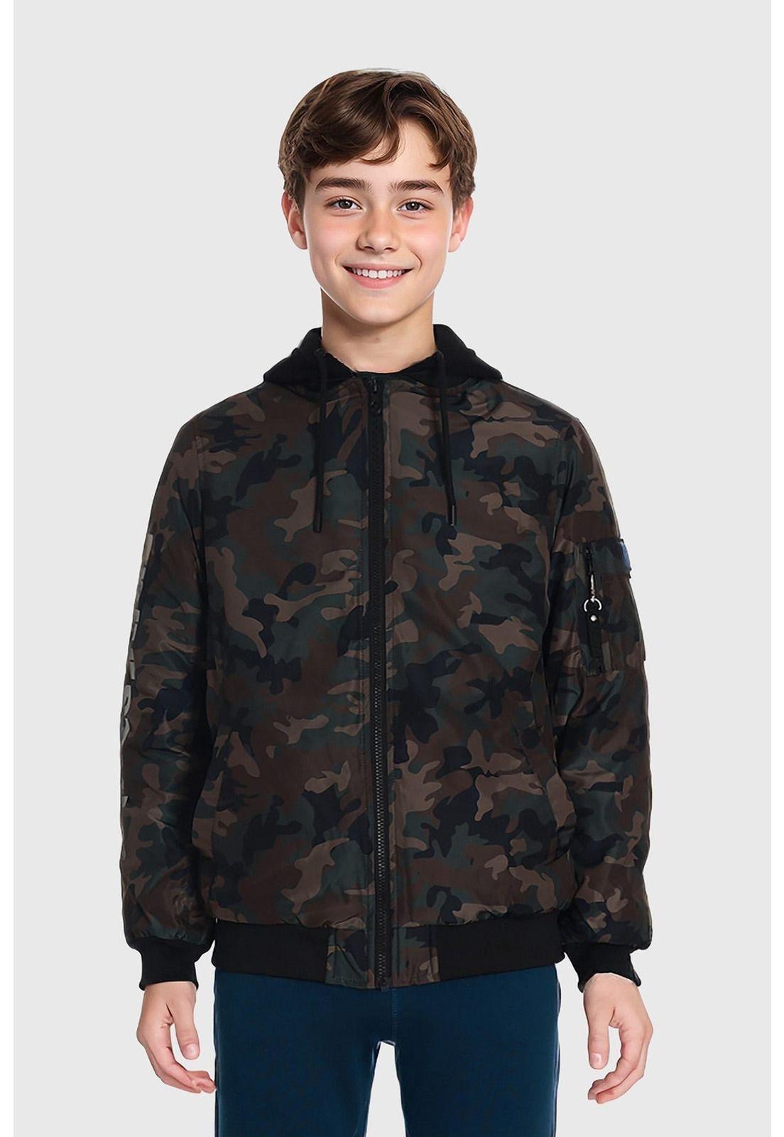 Chaqueta Niño Bomber Verde-0