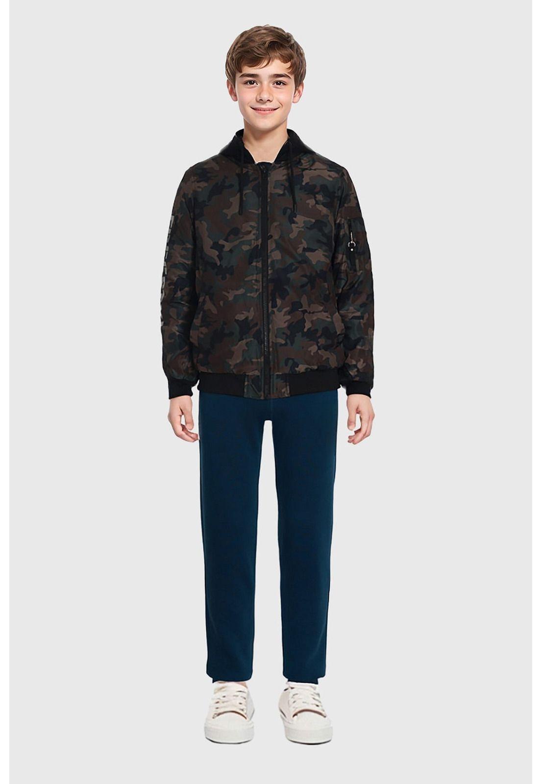 Chaqueta Niño Bomber Verde-2