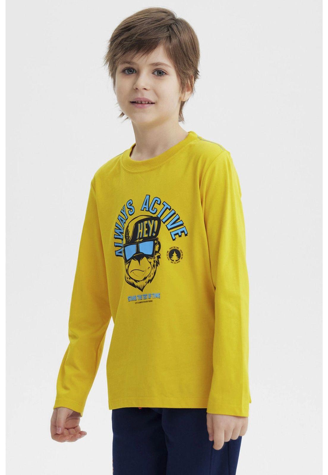 Polera Niño Slim Amarillo-1