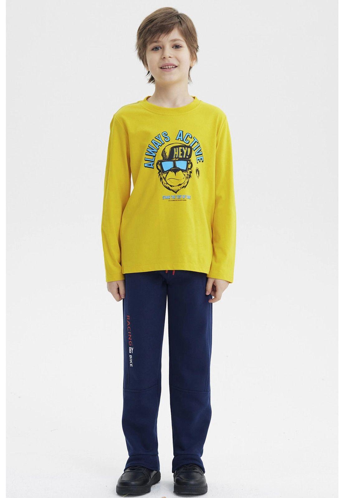 Polera Niño Slim Amarillo-3