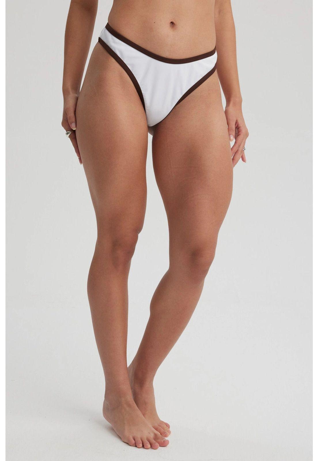 Traje de Baño Mujer Calzón Bikini Vivo Blanco-0