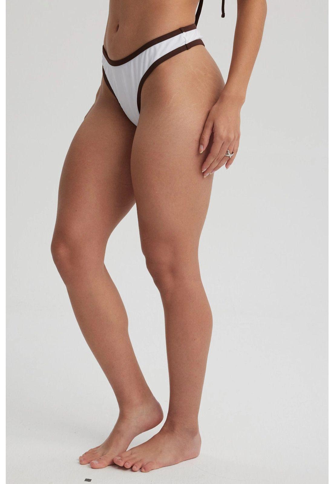 Traje de Baño Mujer Calzón Bikini Vivo Blanco-2