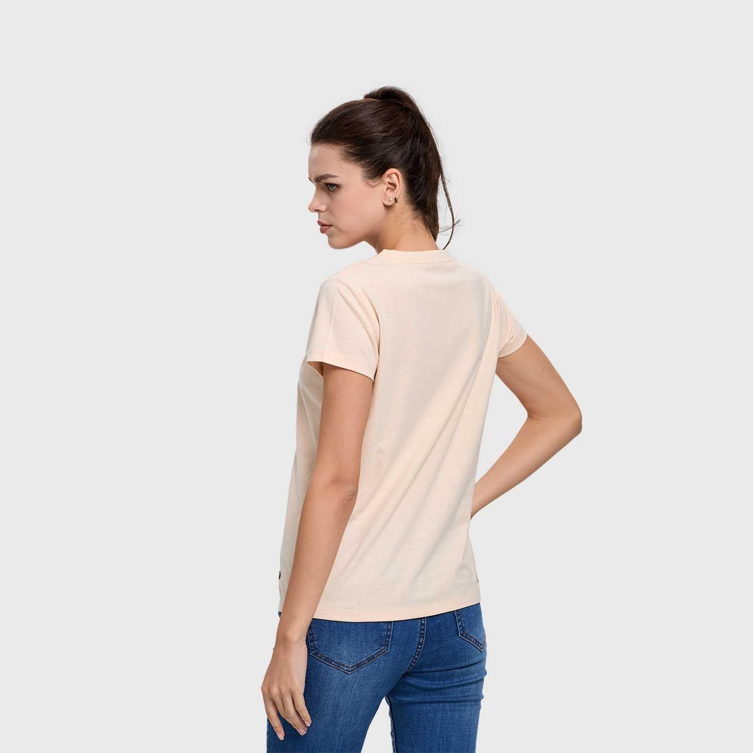 Polera Mujer Básica Print Beige Claro Fashions Park-2