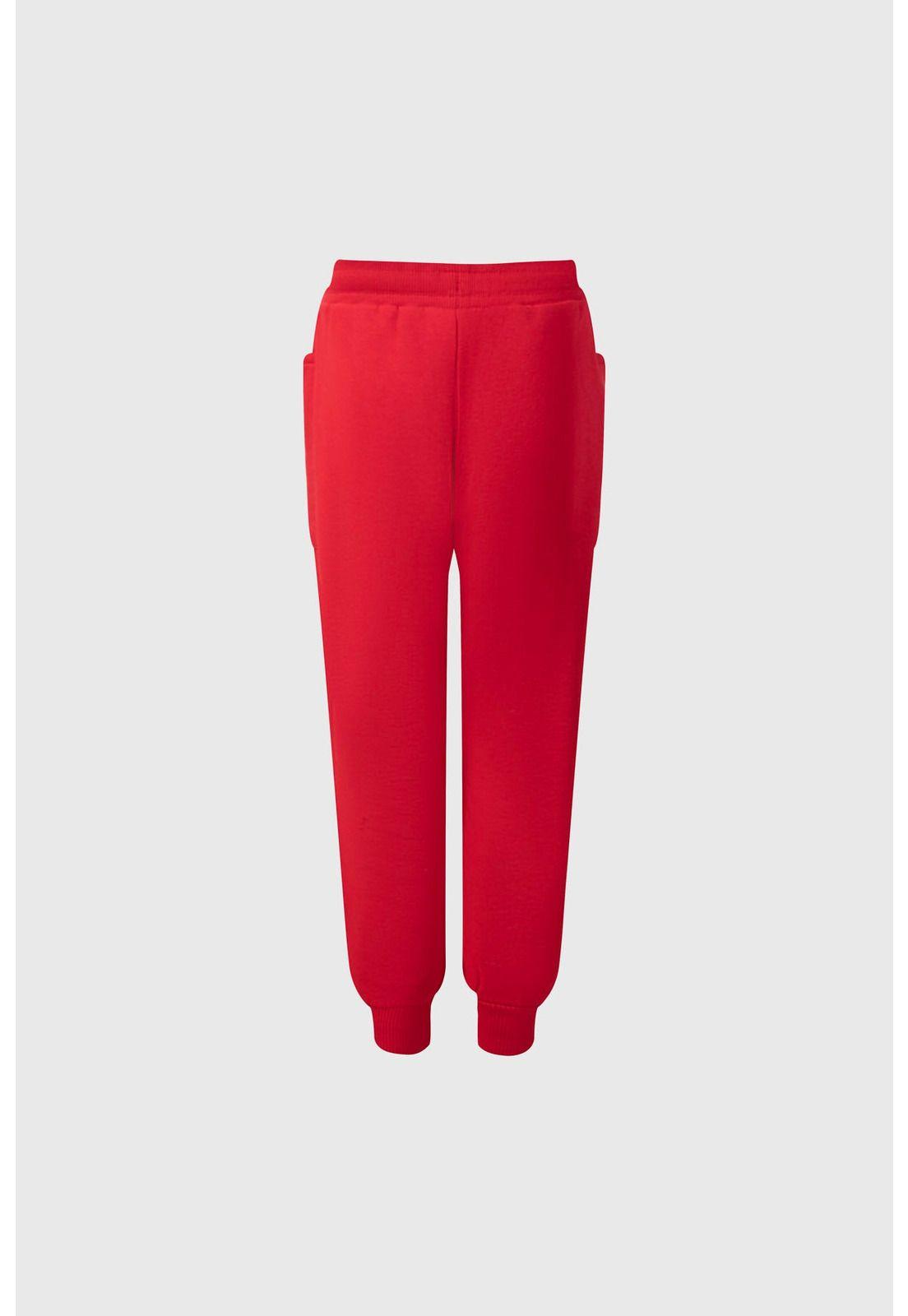 Pantalón Buzo Niña Jogger Minie Rojo-1