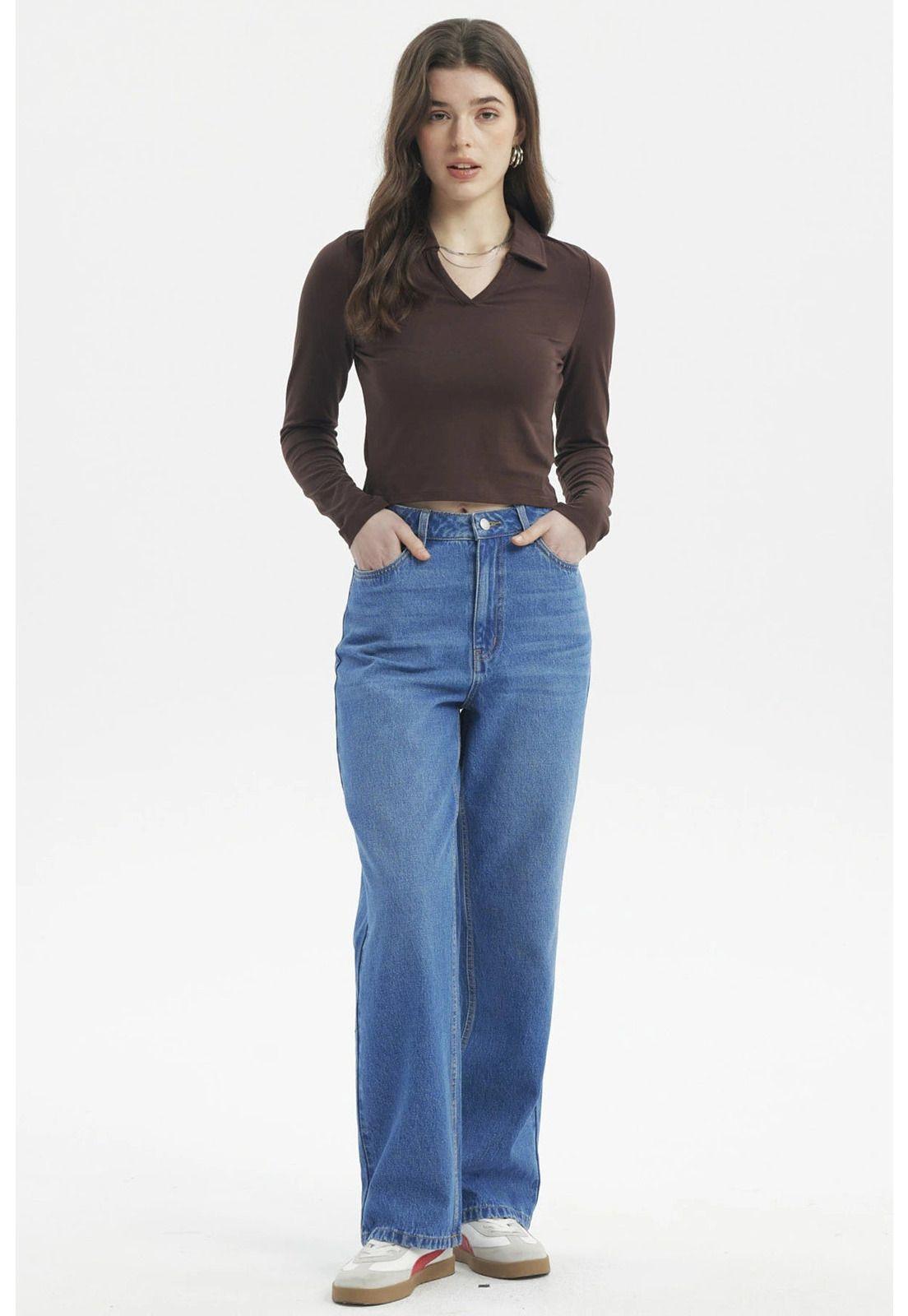 Polera Mujer Ajustado Café Oscuro - lll-3