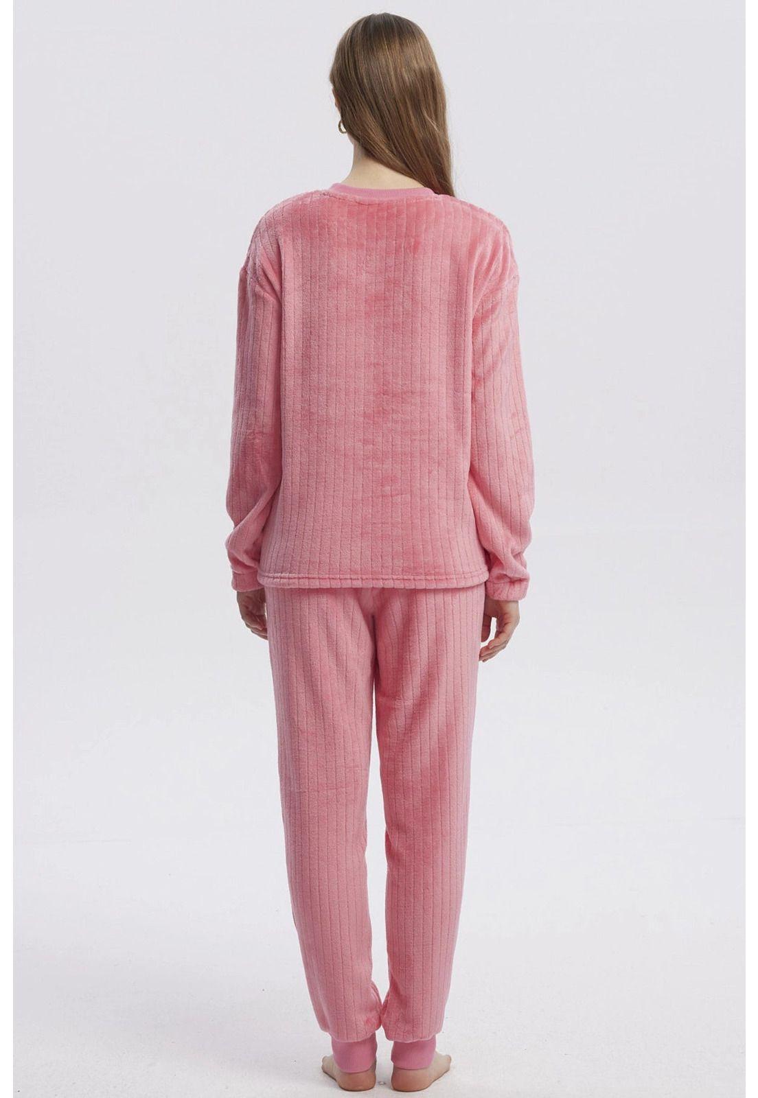 Pijama Mujer Juvenil Fucsia-2