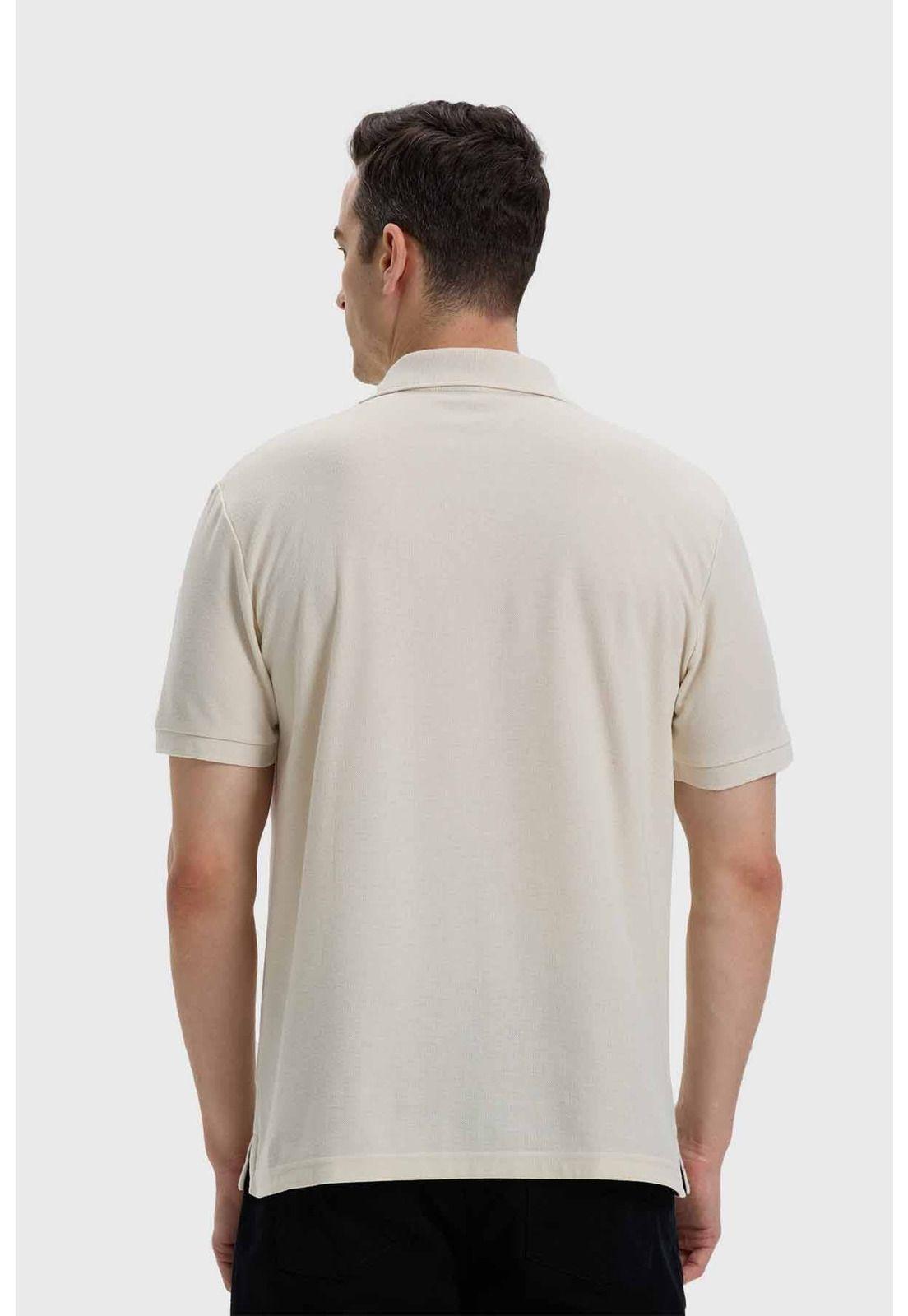 Polera Hombre Con Logo Beige-2