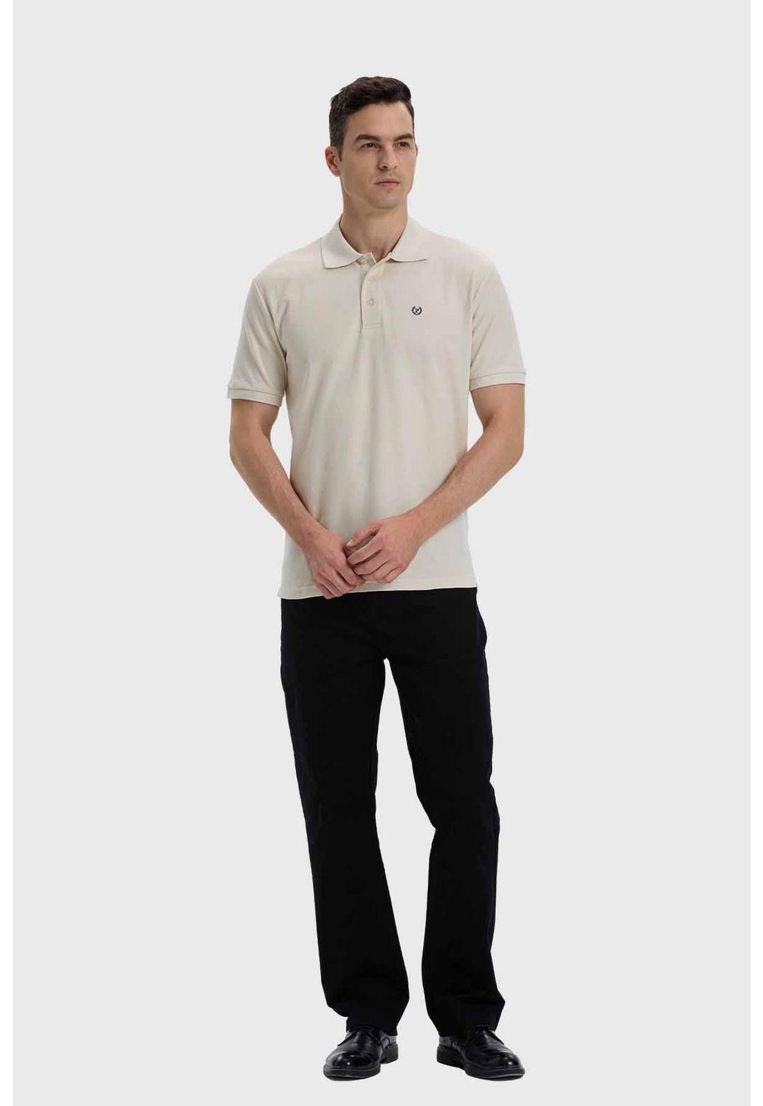 Polera Hombre Con Logo Beige-3