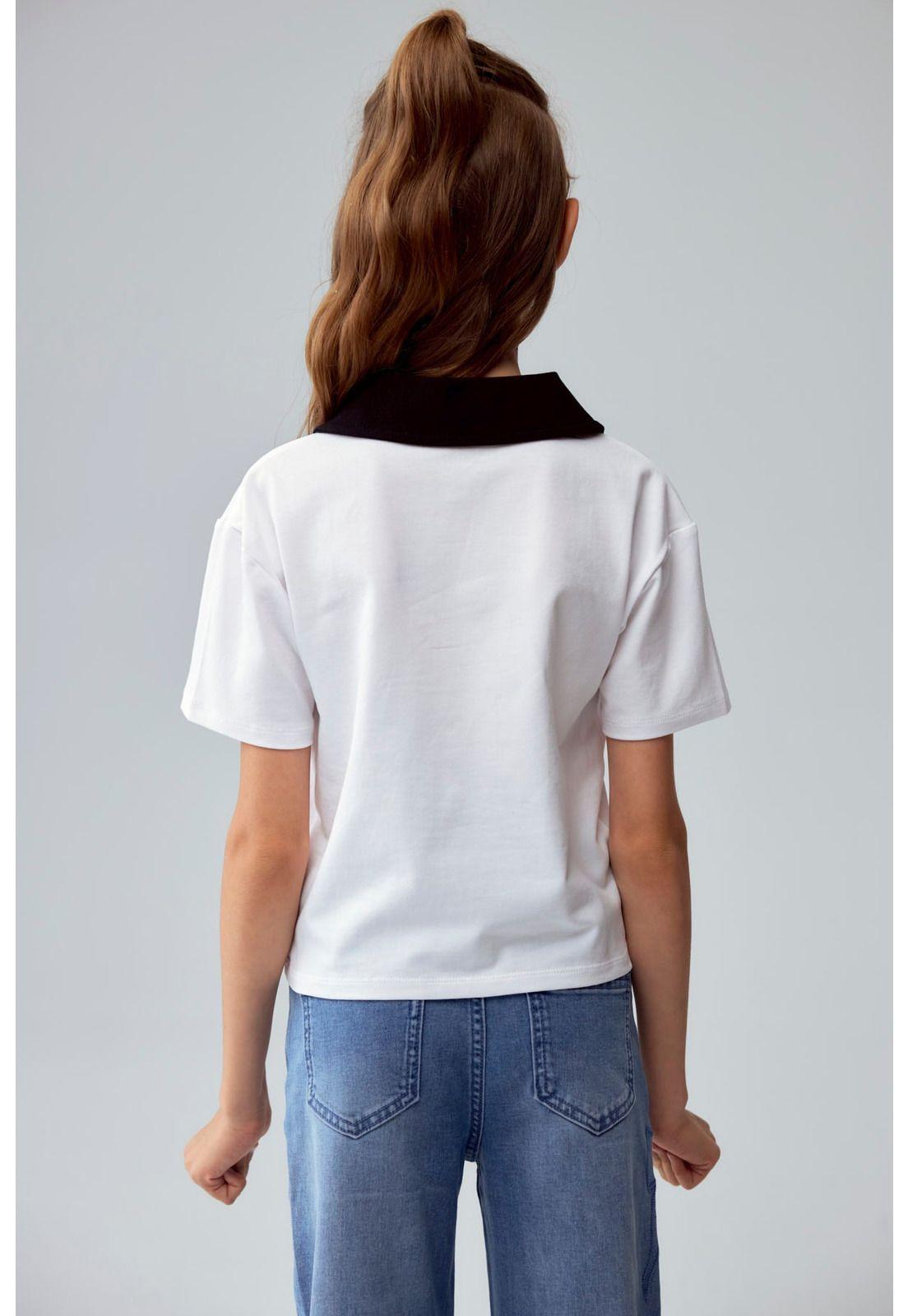 Polera Niña College Teen Blanco-2