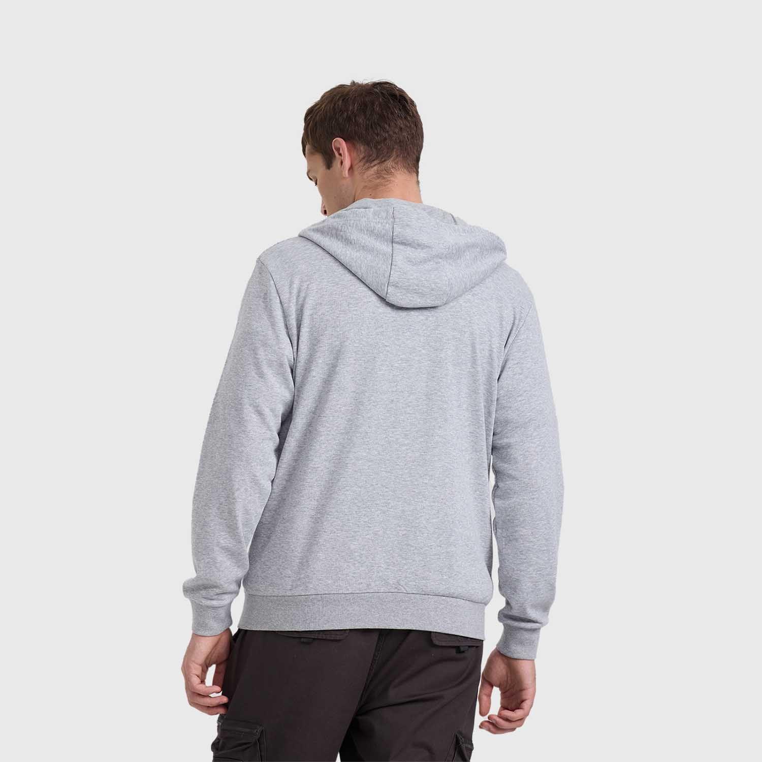 Polerón Hombre Básico Gris Melange Claro Fashion's Park-2