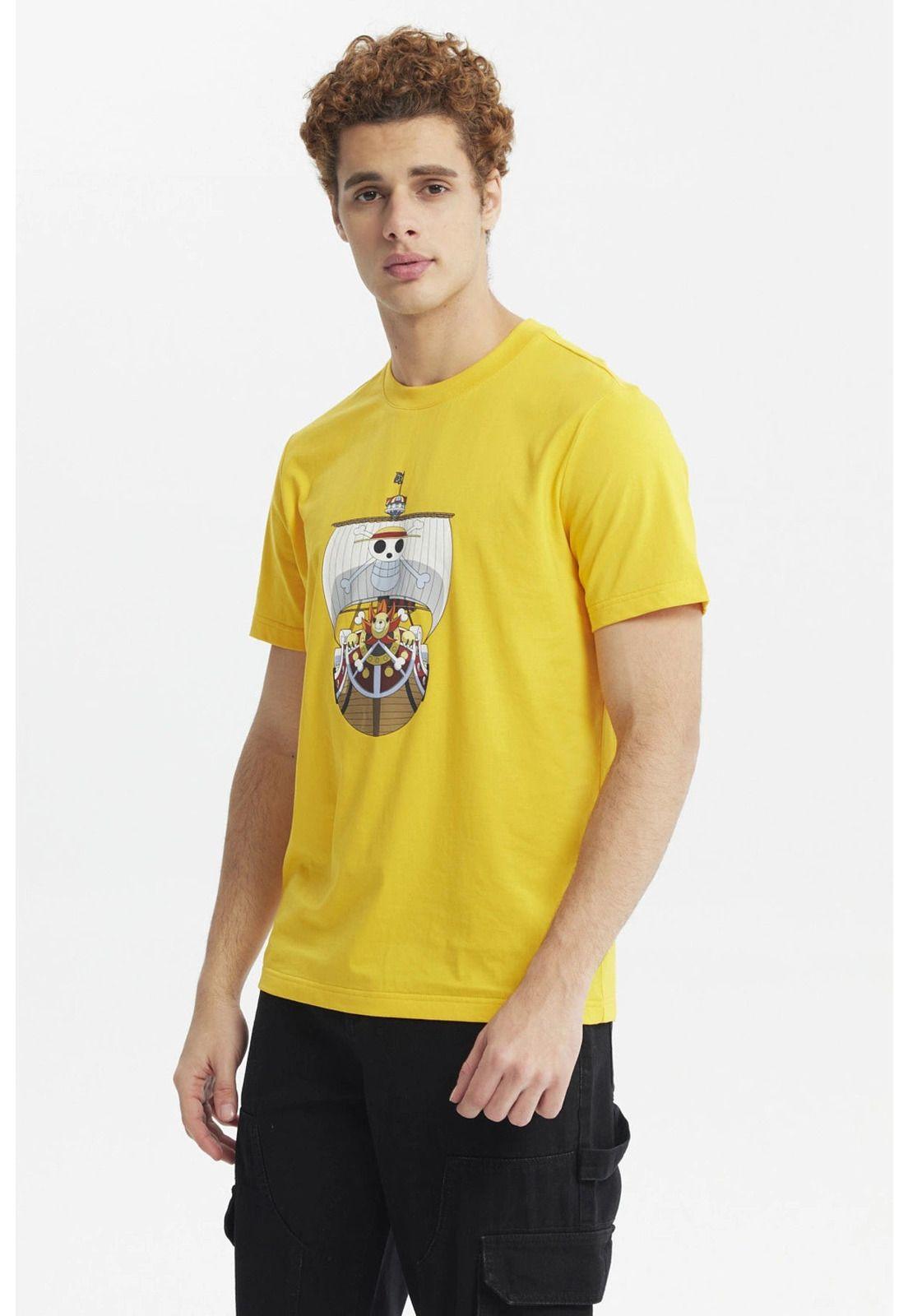 Polera Hombre One Piece Amarillo - ll-1