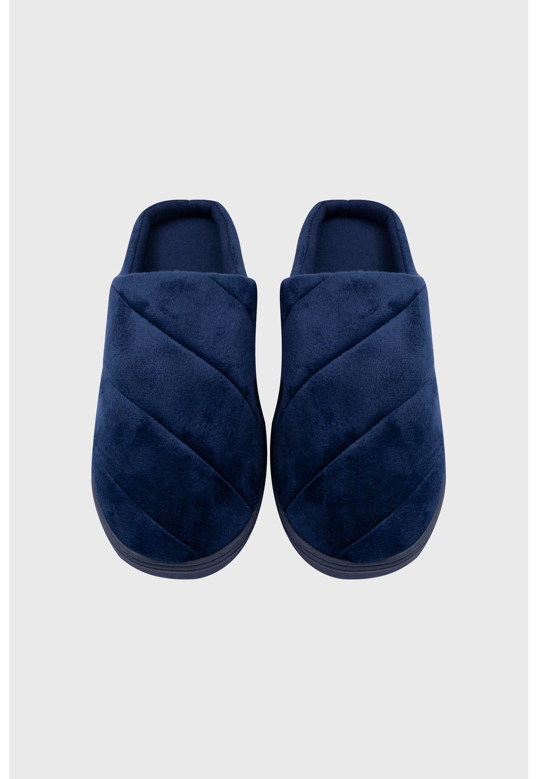 Pantufla Hombre Casual Azul-0