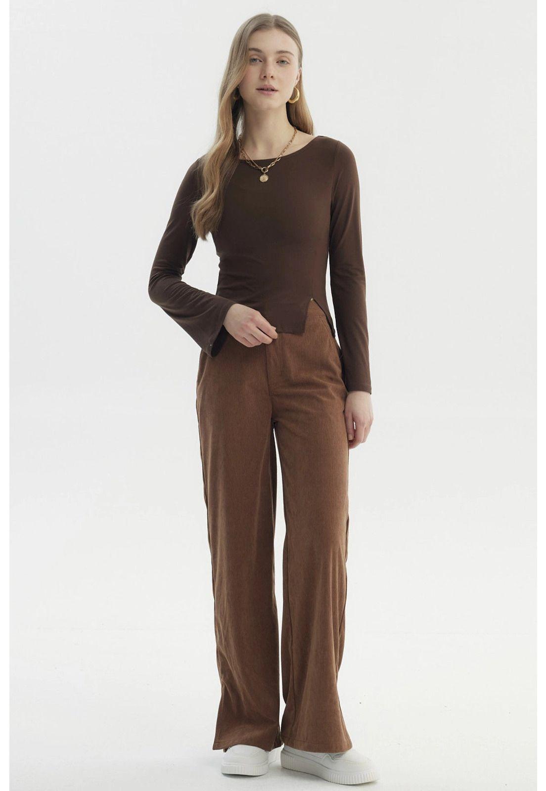 Polera Mujer Juvenil Chocolate-3