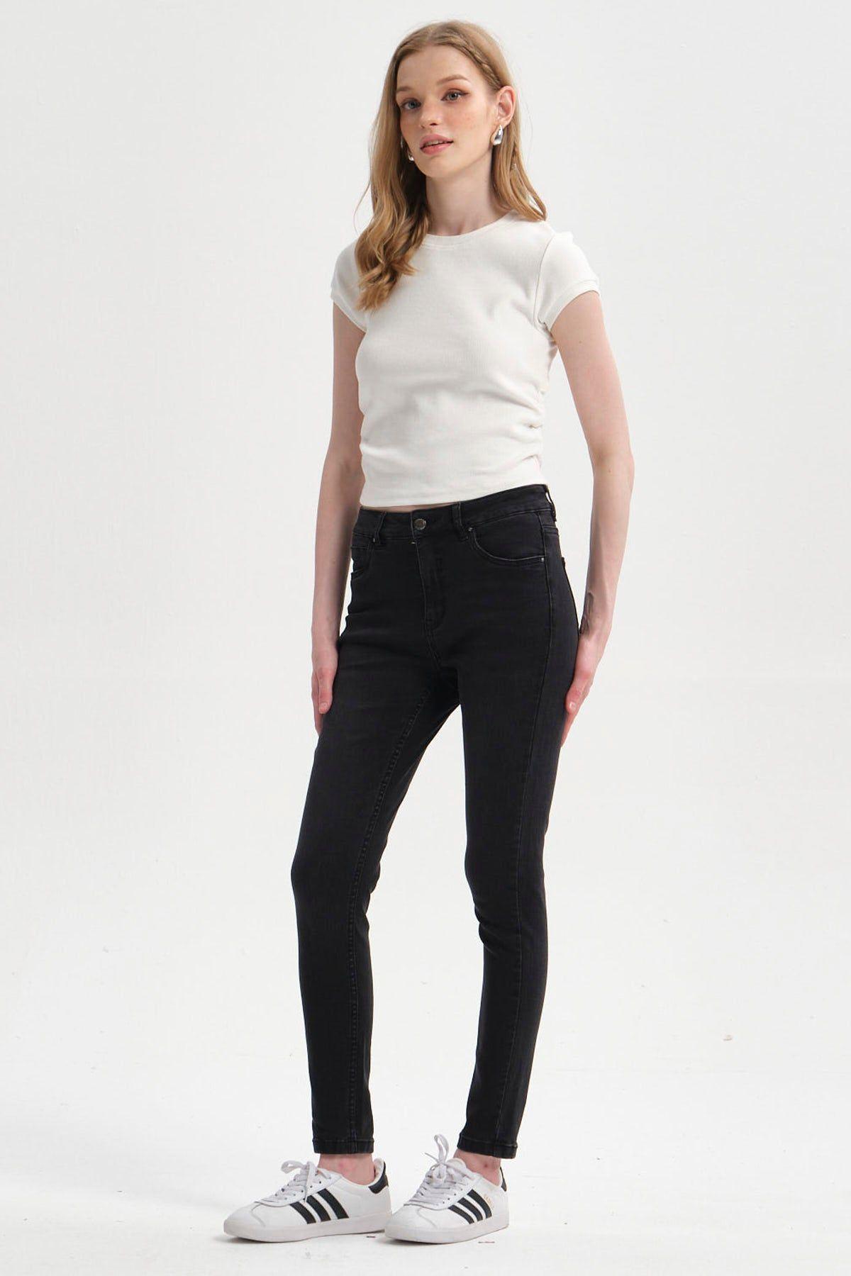 Jeans Mujer Super Skinny Estela Negro-3