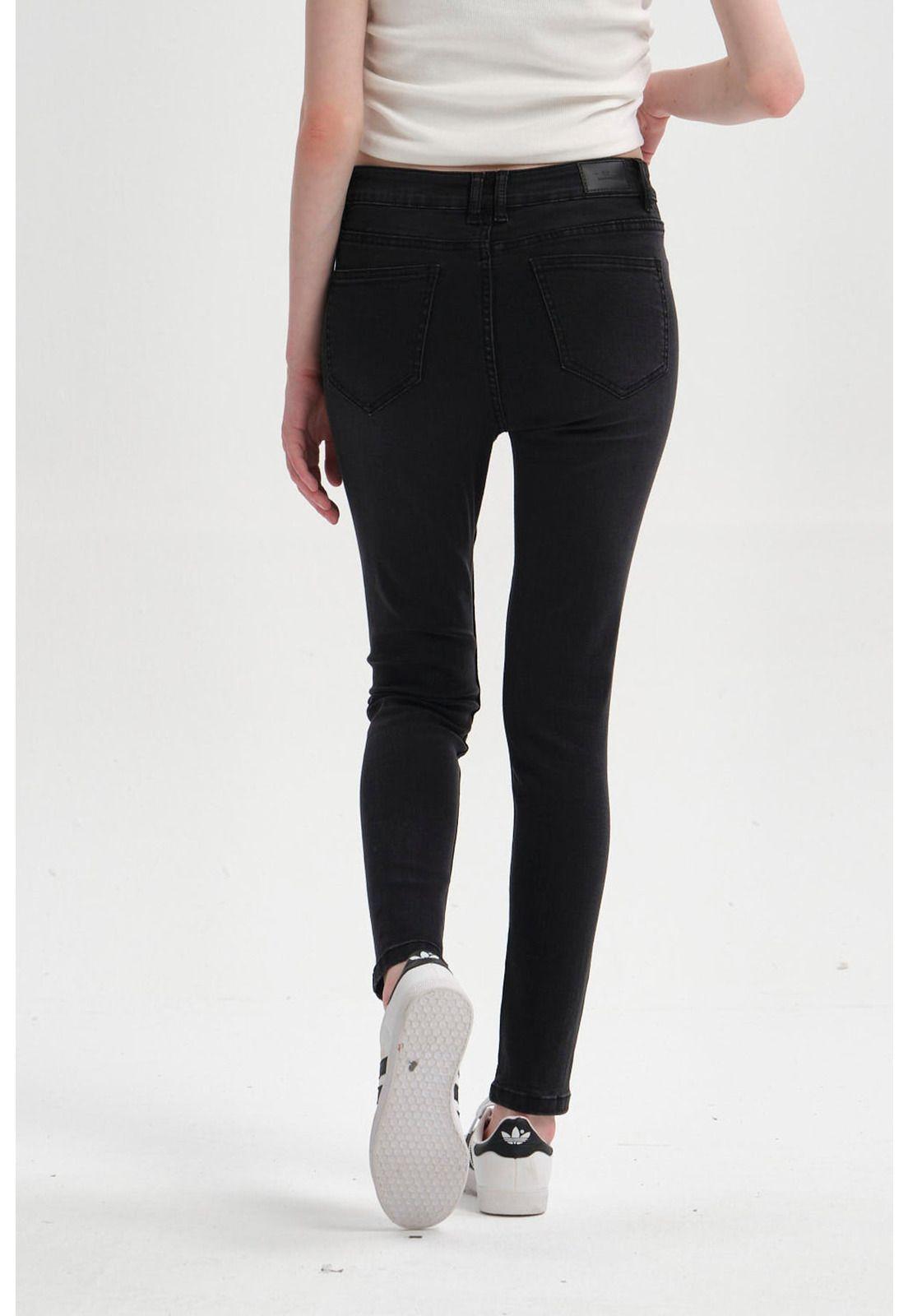 Jeans Mujer Super Skinny Estela Negro-2