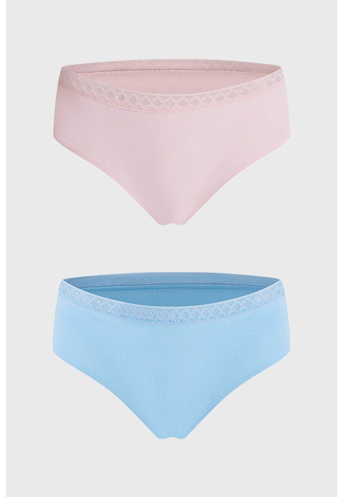 Calzón Mujer Bipack Bikini Invisible Palo Rosa-0