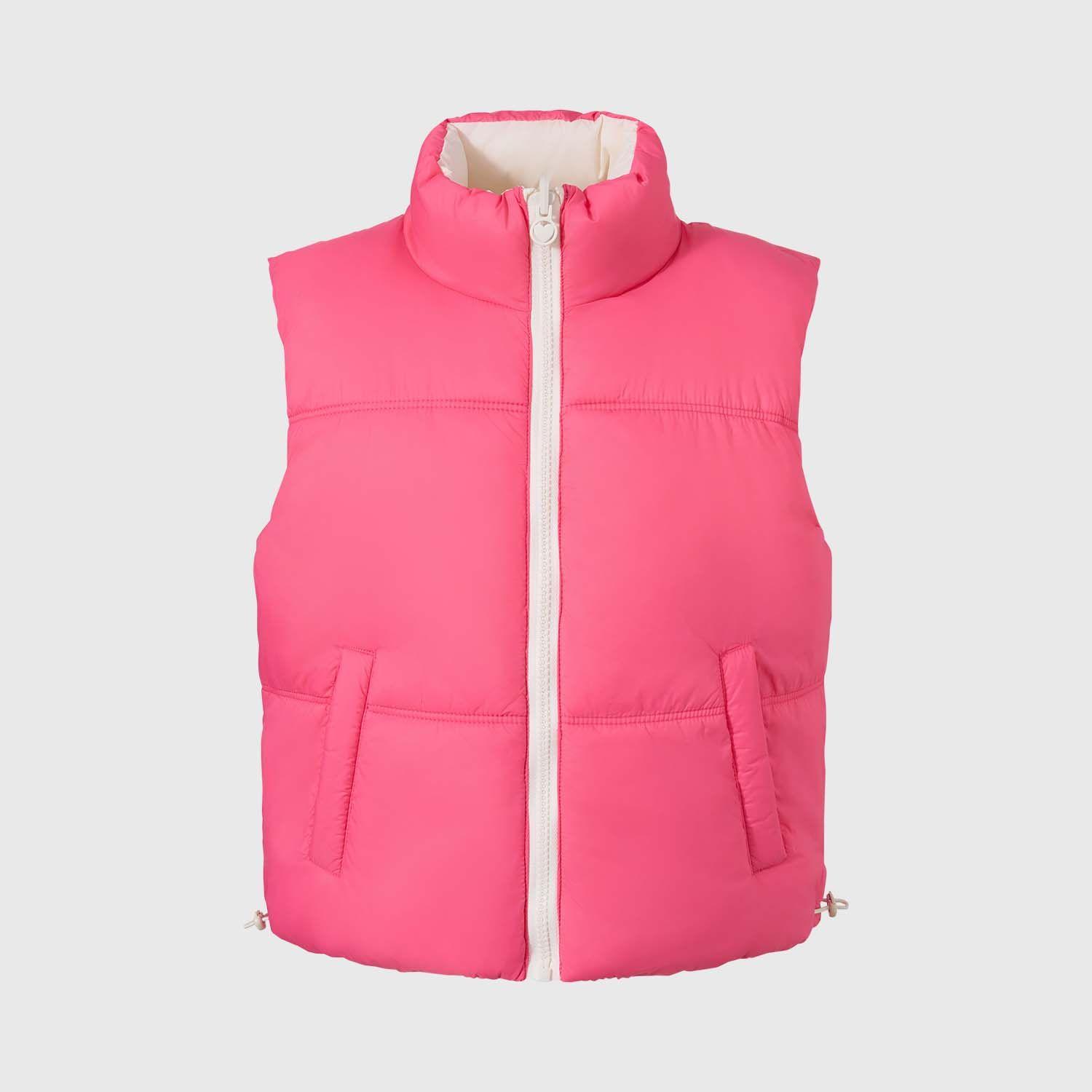 Parka Niña Reversible Rosado-2