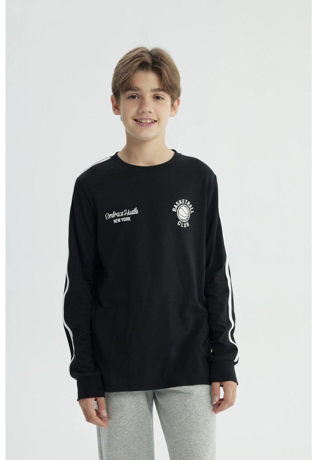 Polera Niño Regular Negro - lll-0