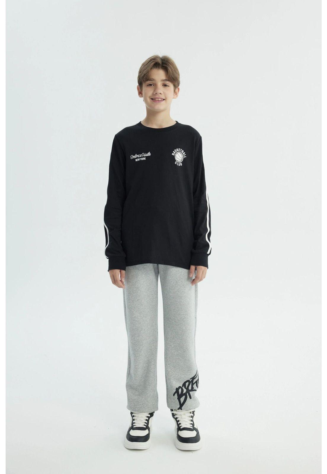 Polera Niño Regular Negro - lll-3