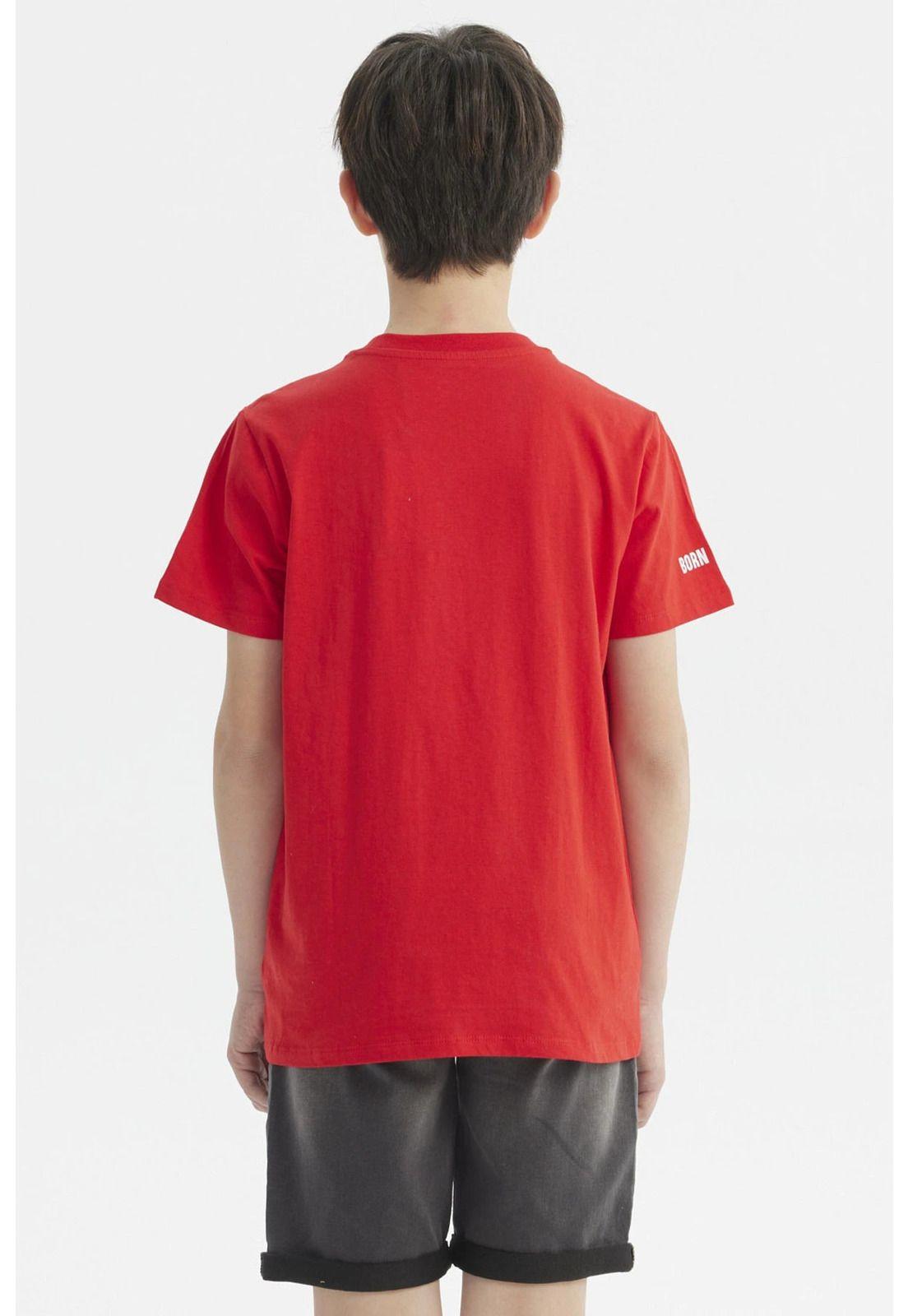Polera Niño Fútbol Rojo-2