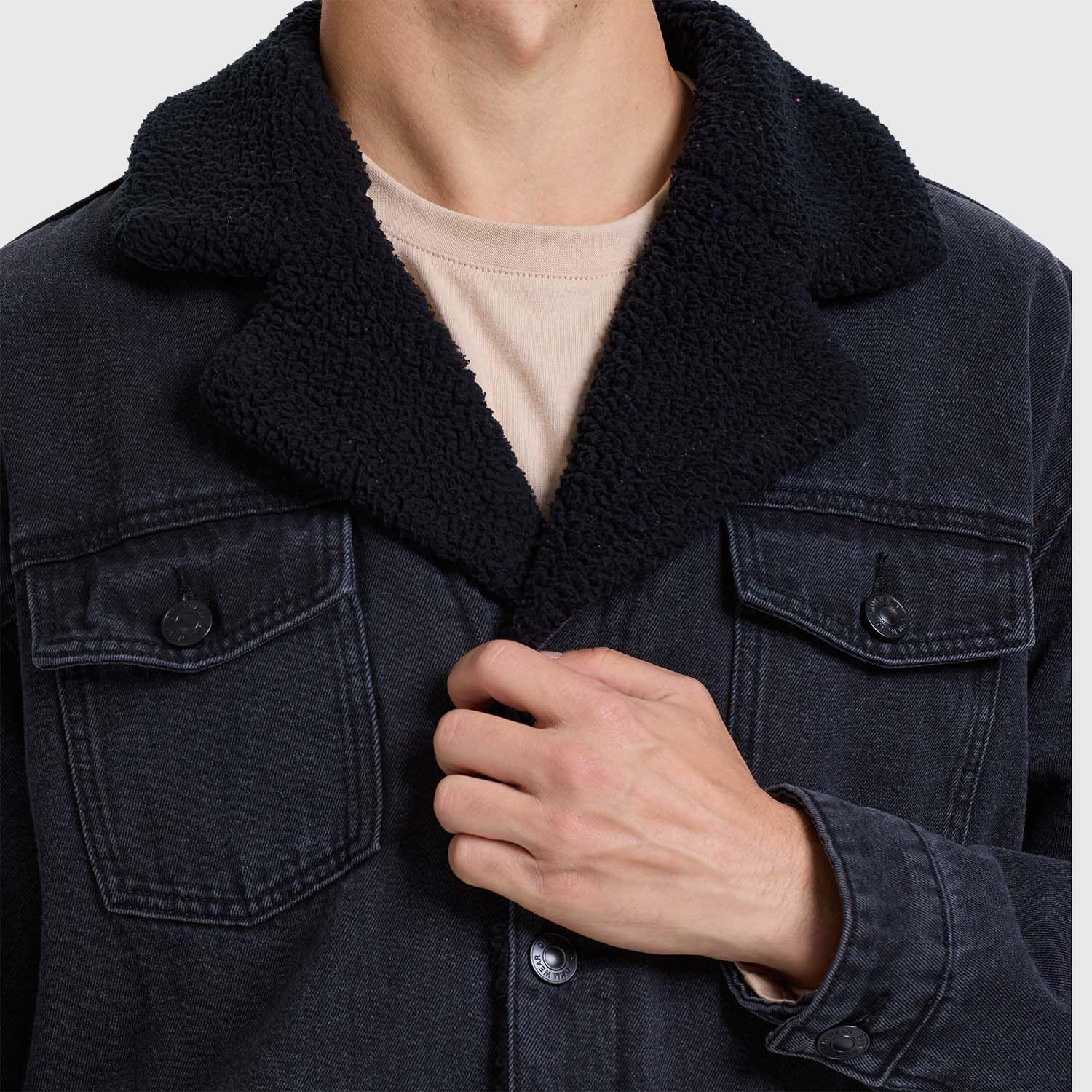 Chaqueta Hombre Con Cuello Negro-3