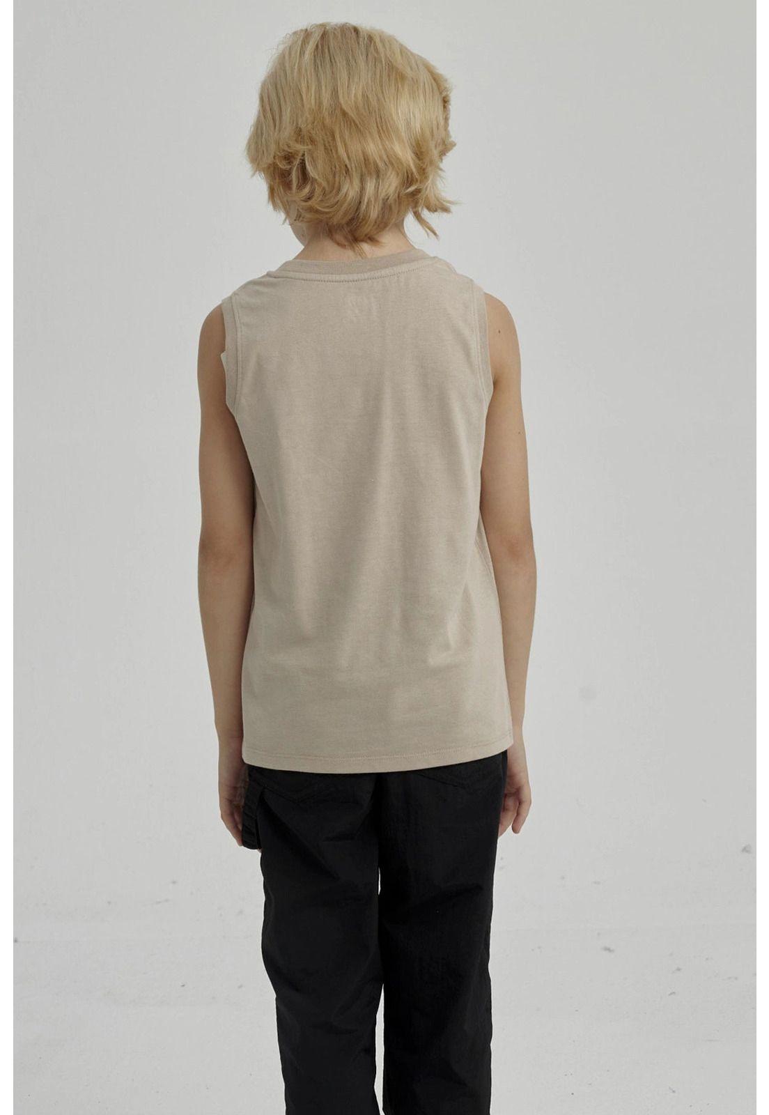 Polera Niño Print Kaki-2