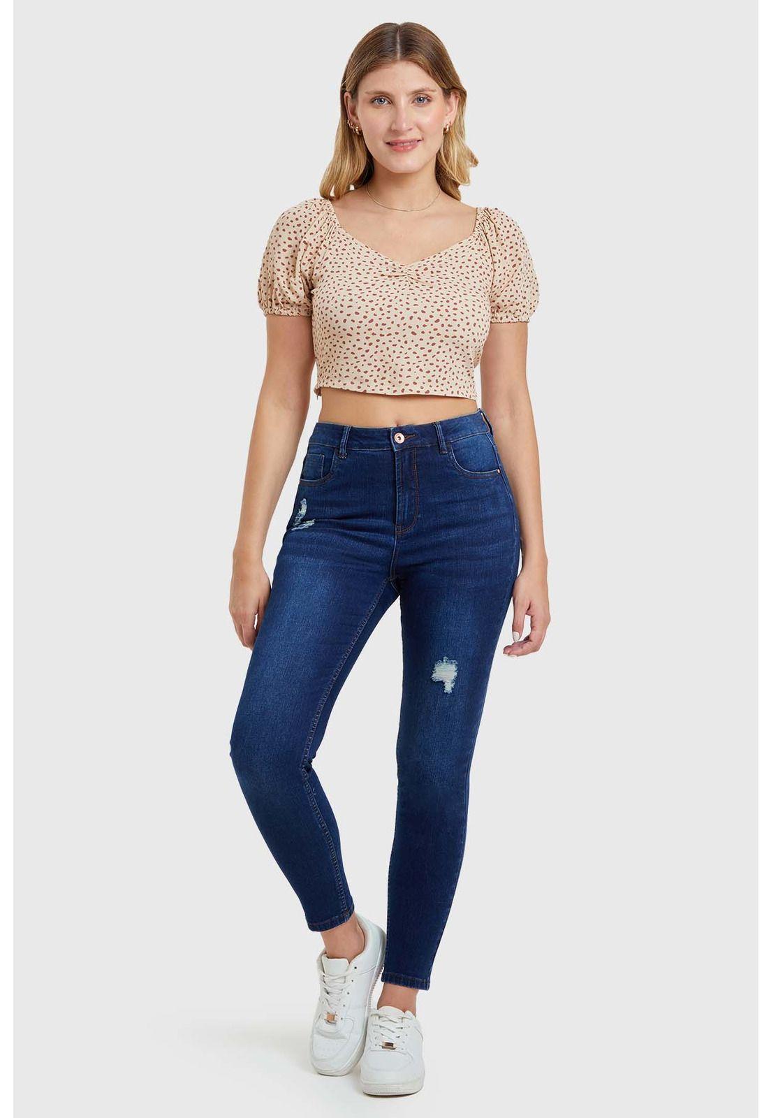 Blusa Recogido Escote Nude-3