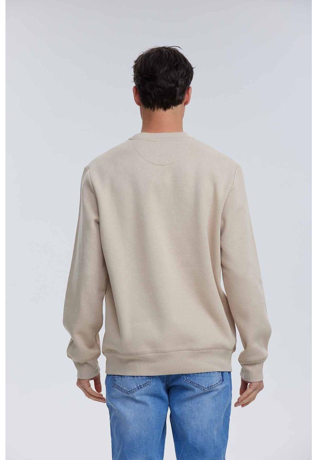 Polerón Hombre Básico Beige - ll-2