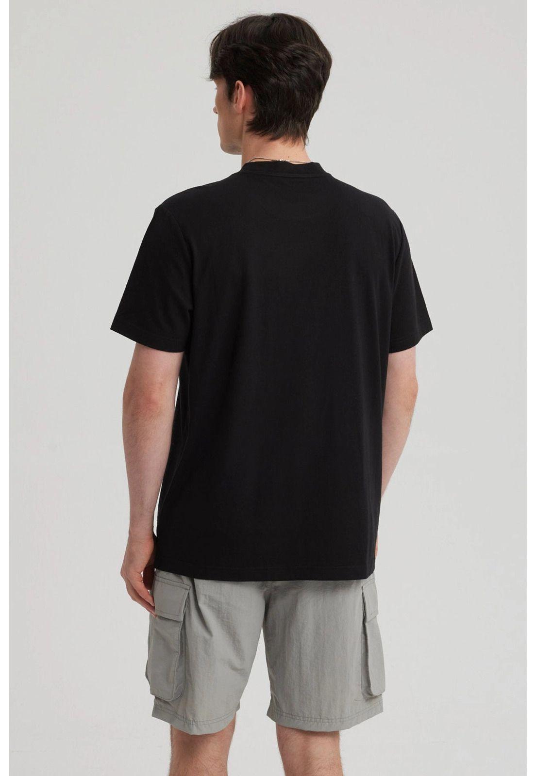 Polera Hombre Print Regular Fit Negro-6