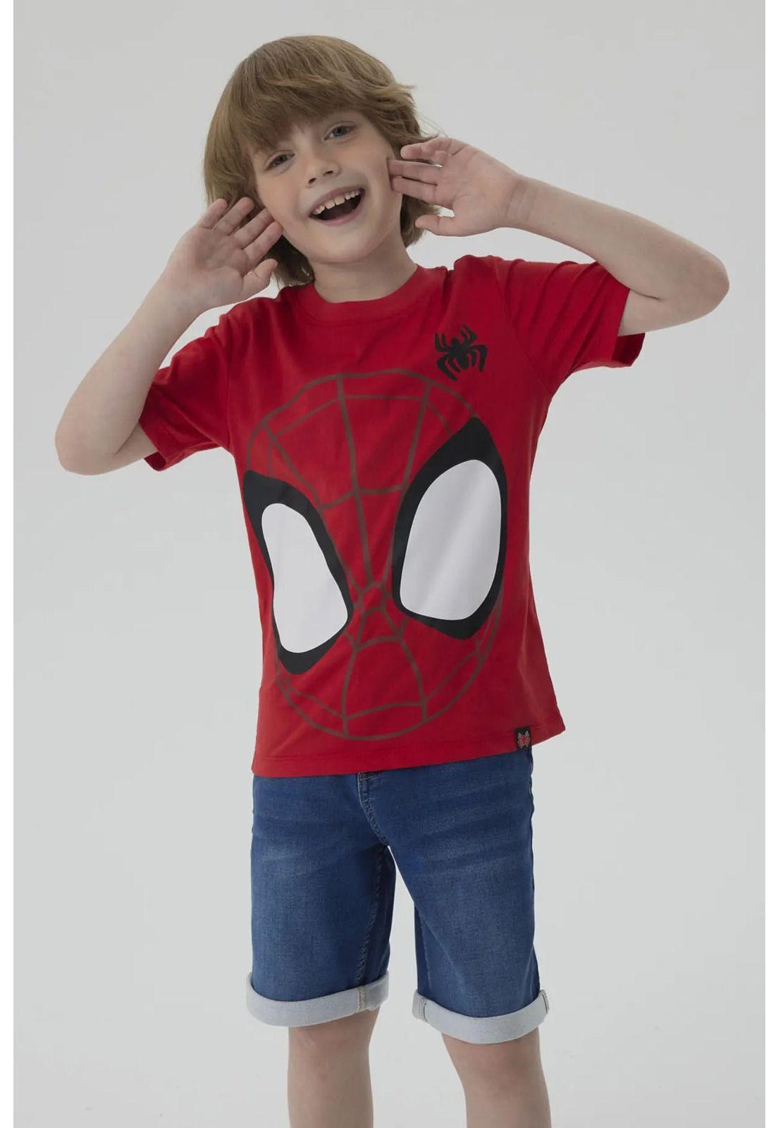 Polera Niño Spidey Rojo-4