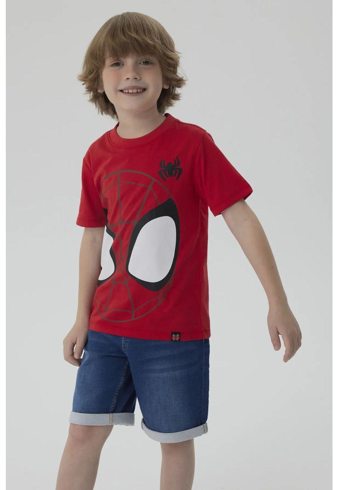Polera Niño Spidey Rojo-5
