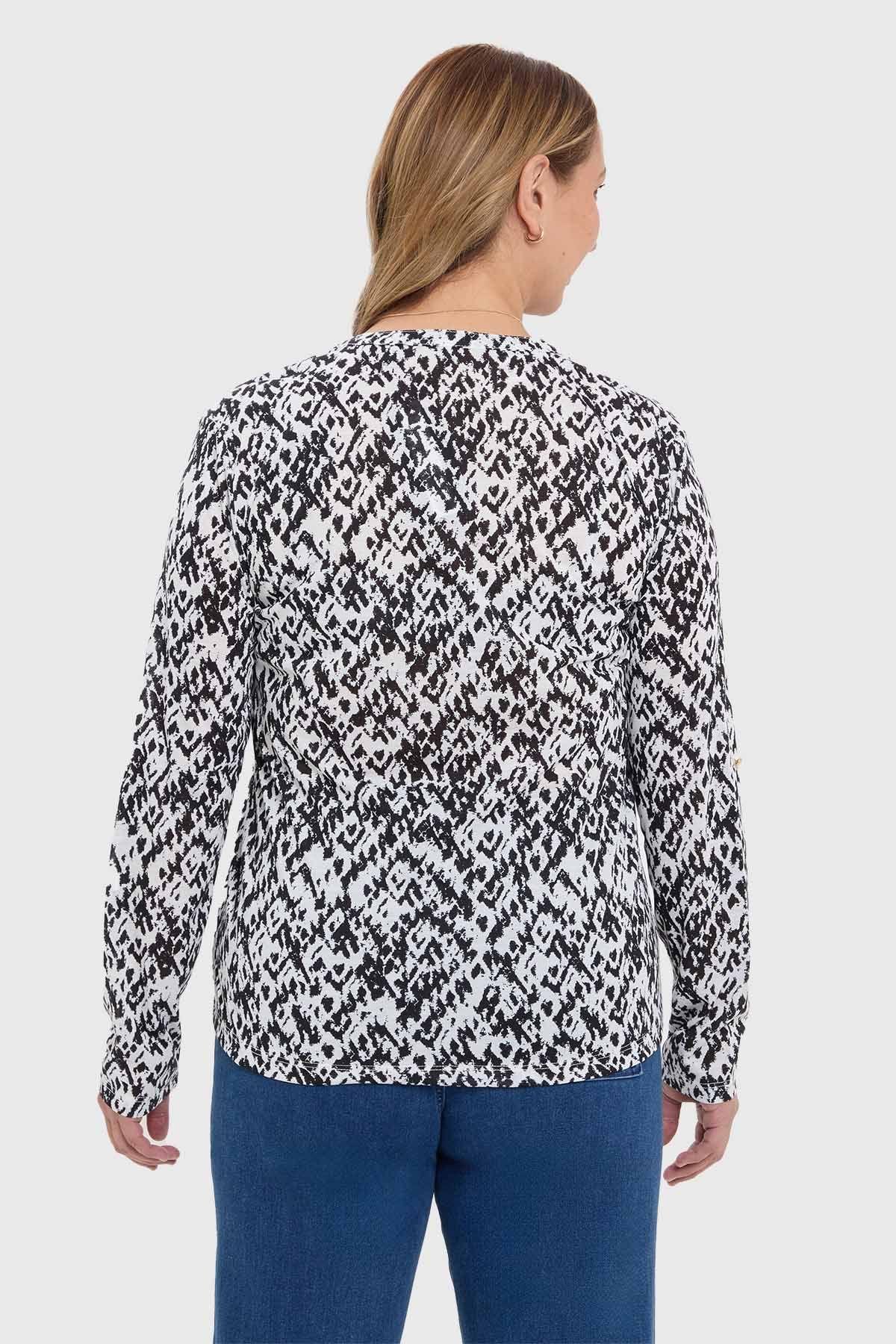 Blusa Mujer Con Cierre Blanco-2