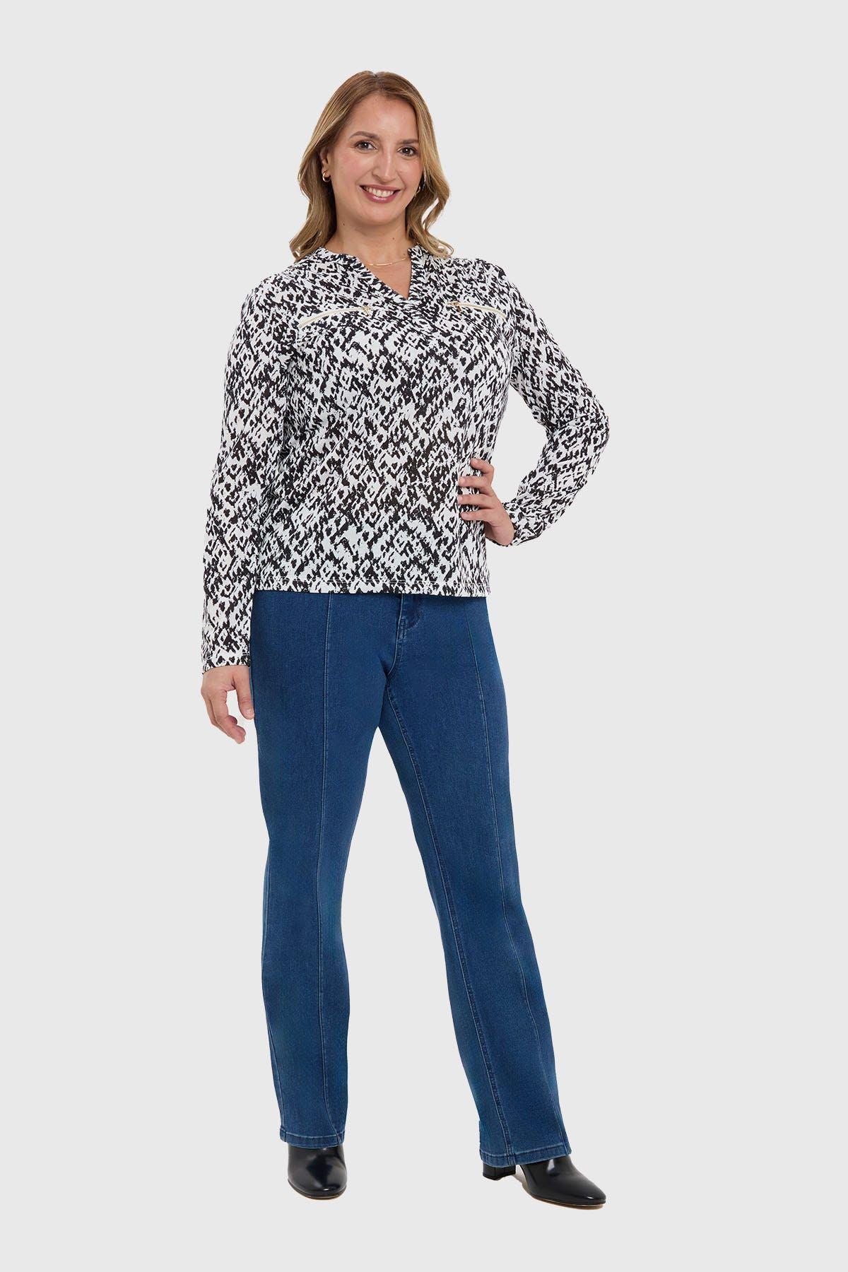 Blusa Mujer Con Cierre Blanco-3