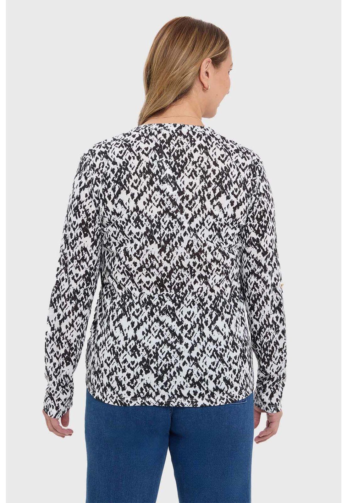 Blusa Mujer Con Cierre Blanco-2