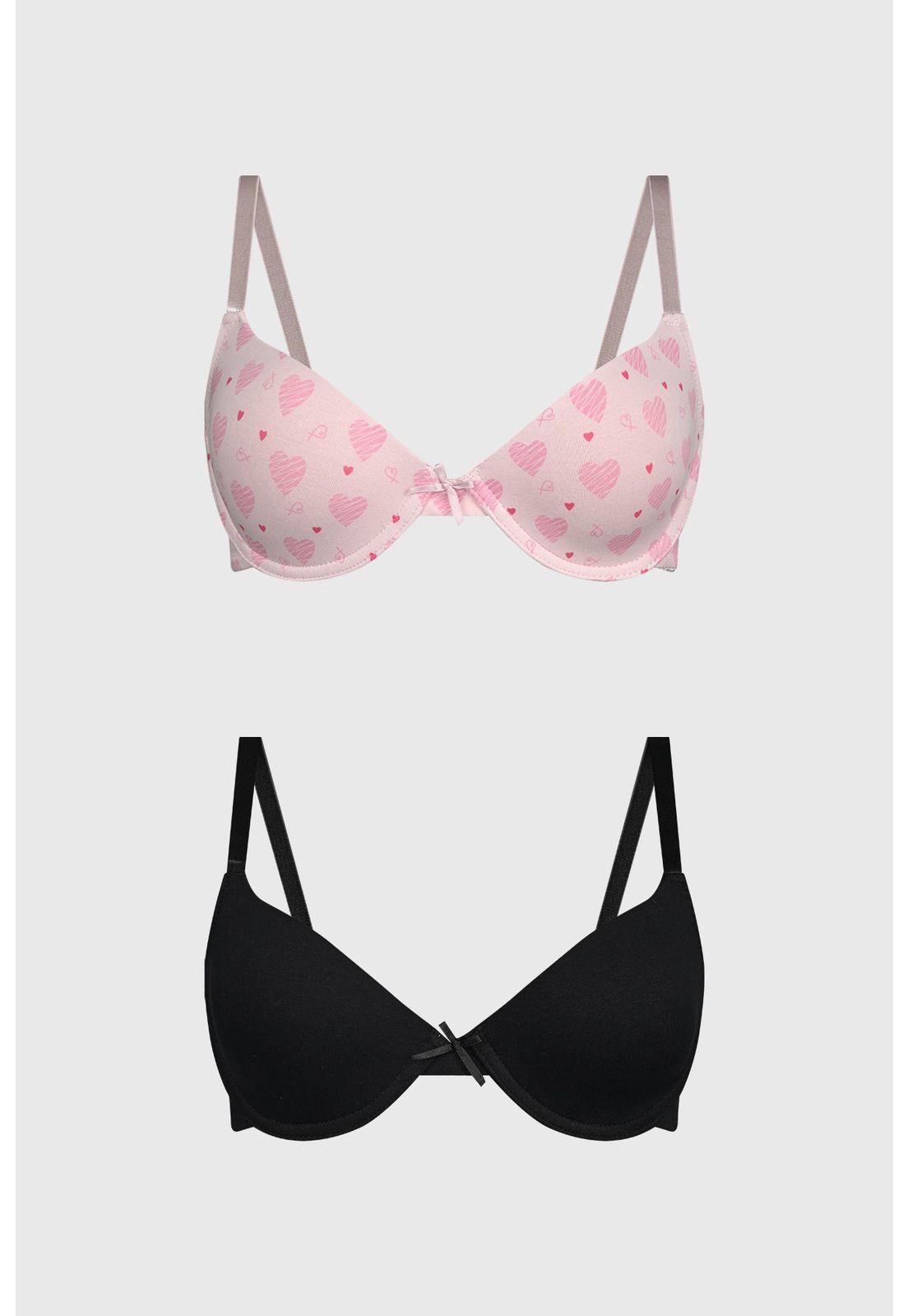 Sostén Mujer Bipack Rapport Palo Rosa-0